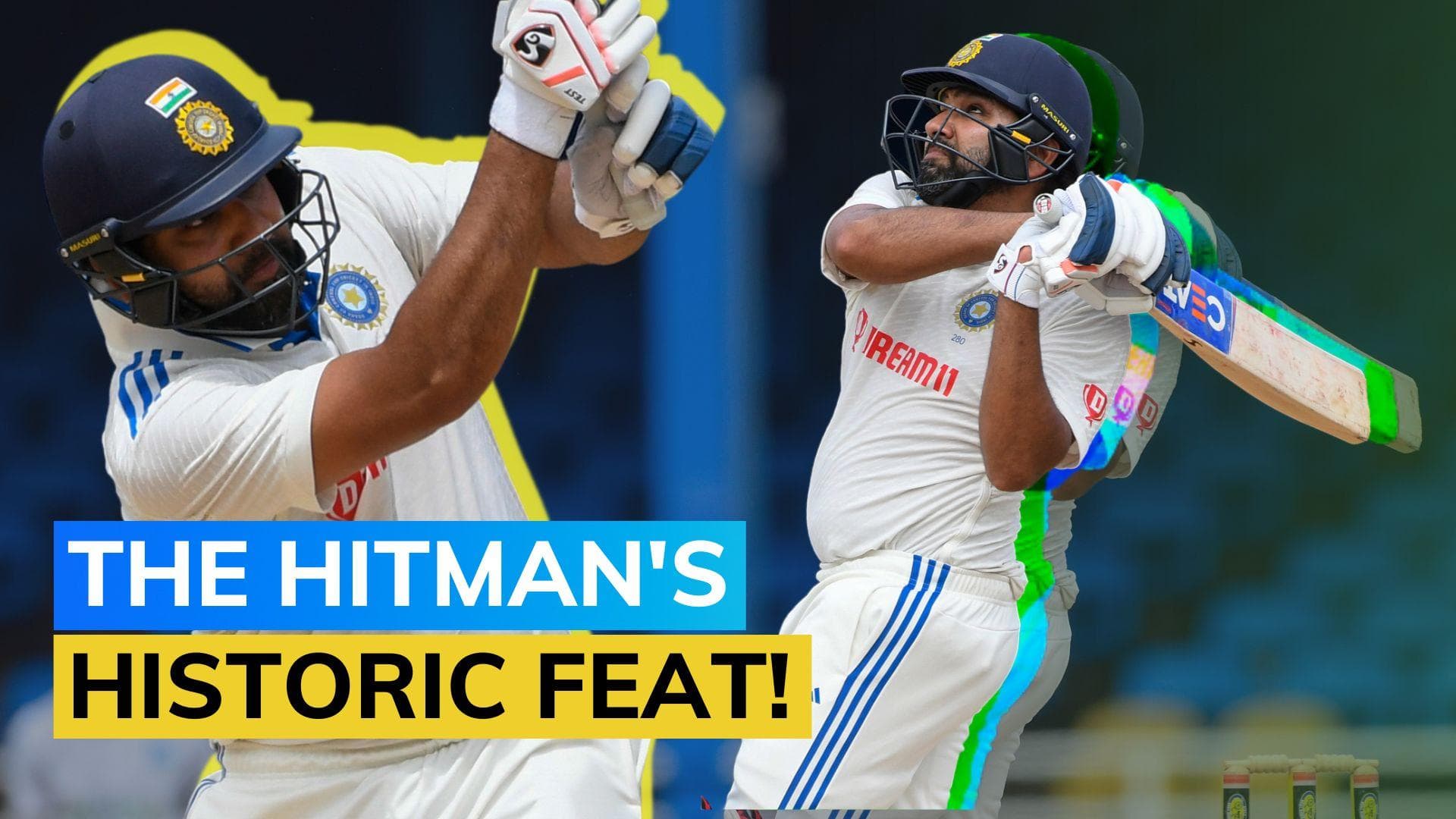 IND vs WI: Skipper Rohit Sharma leads from the front with massive Test career milestone