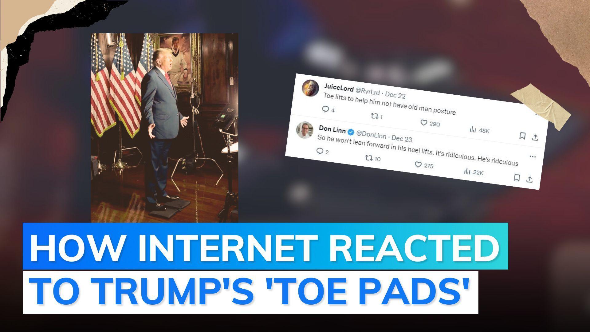 Donald Trump's 'toe pads' become highlight at Mar-a-Lago, internet users react