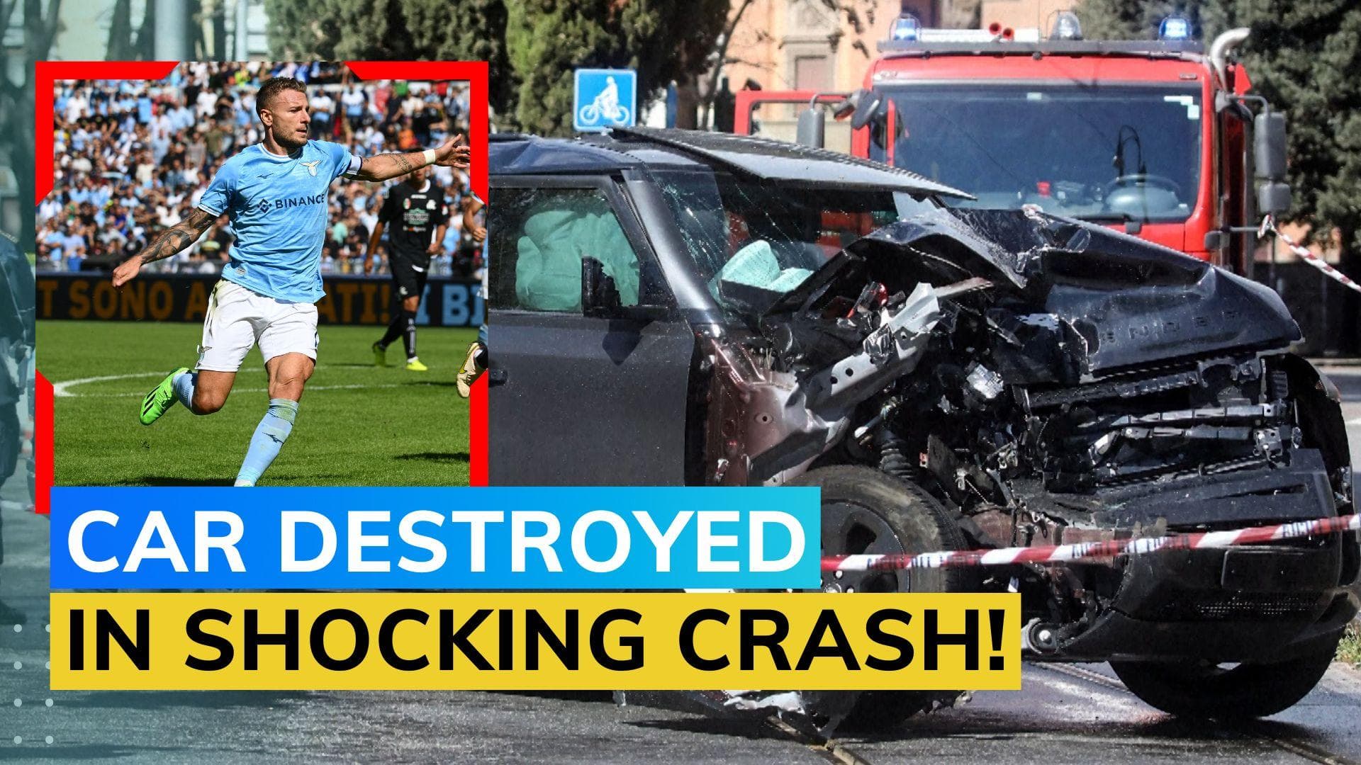 Lazio forward Ciro Immobile in hospital after tram collision