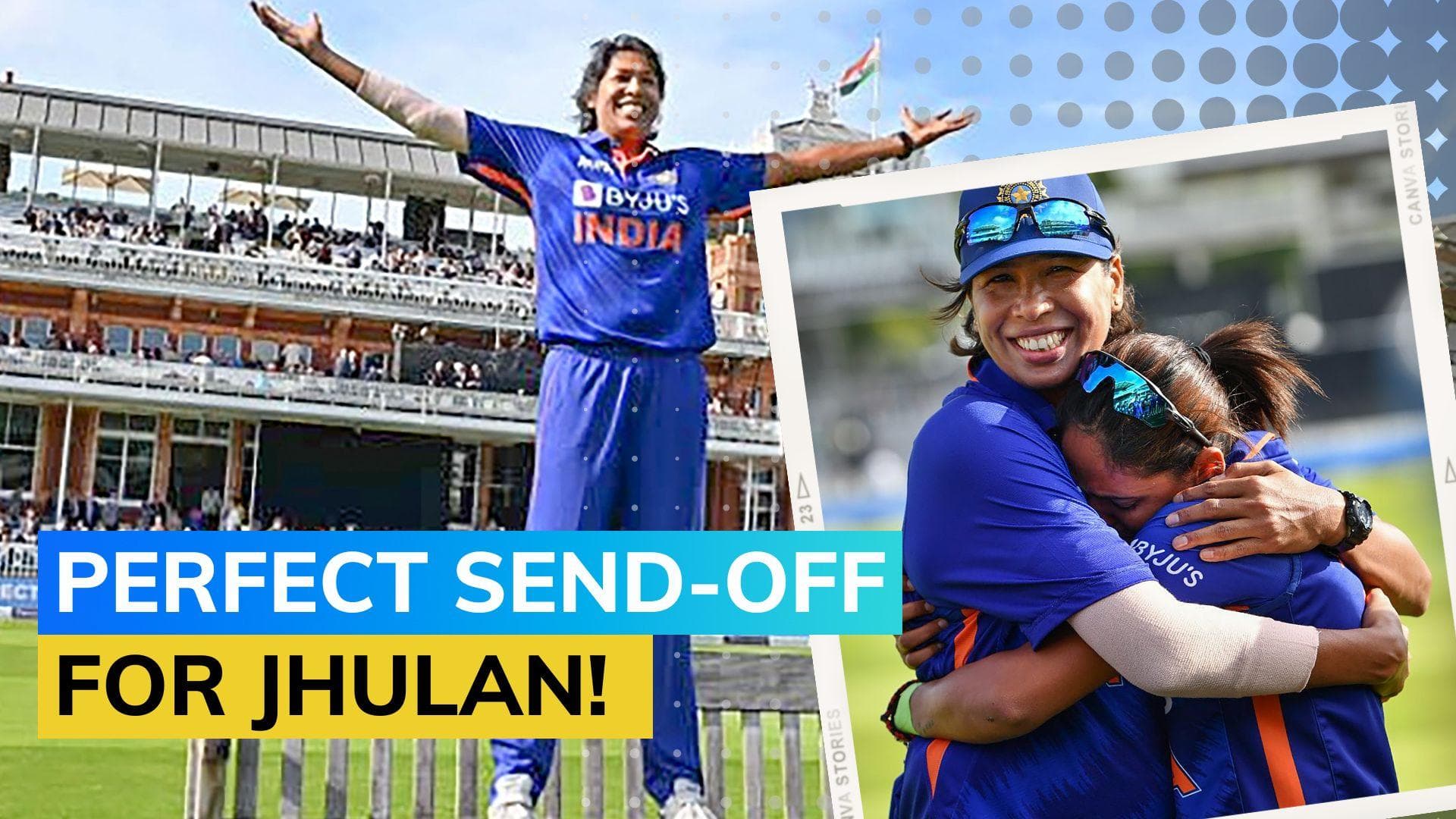 Indian veteran Jhulan Goswami's emotional goodbye to international cricket