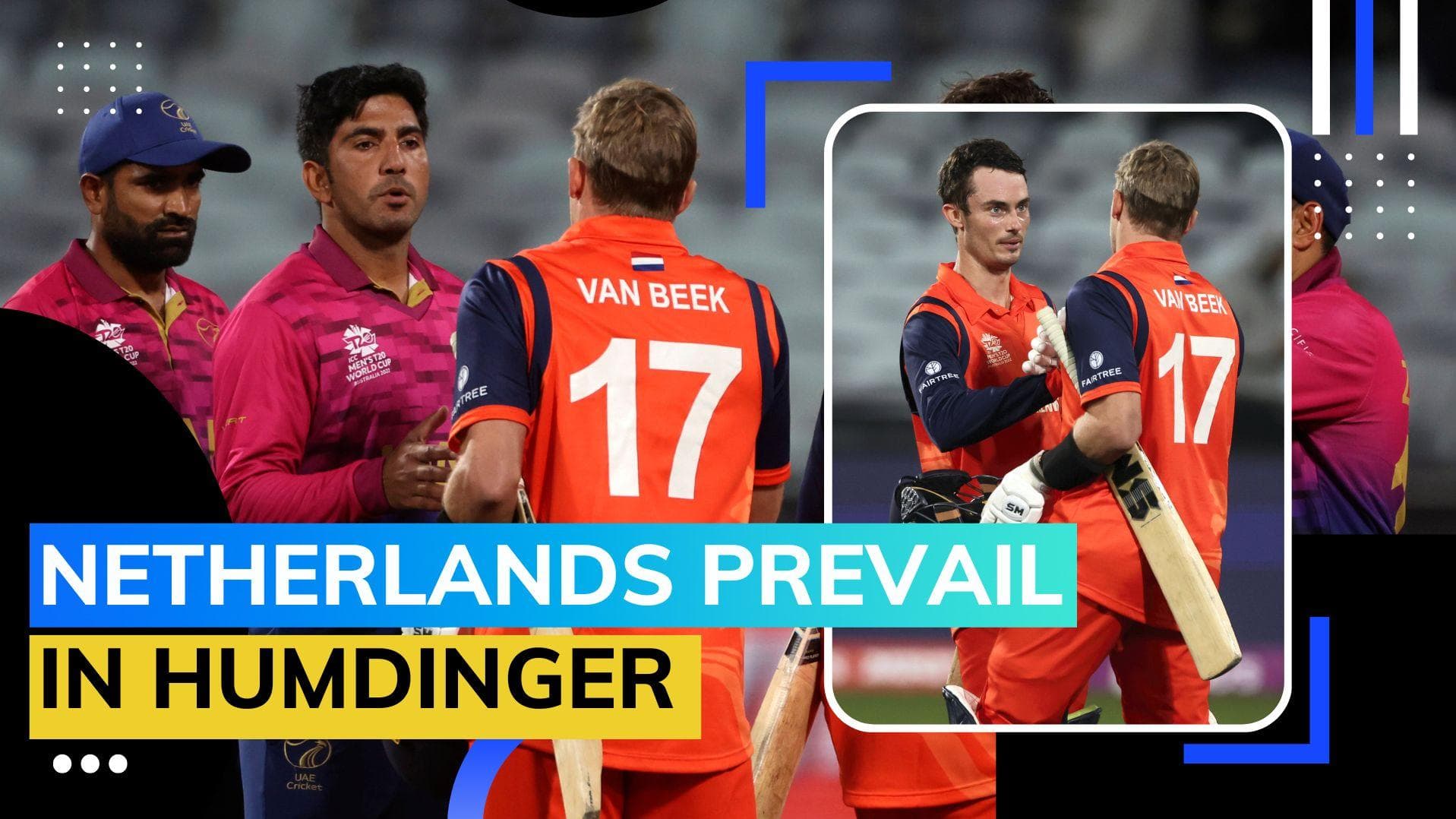 WATCH T20 World Cup Highlights: Netherlands edge out UAE in a thriller