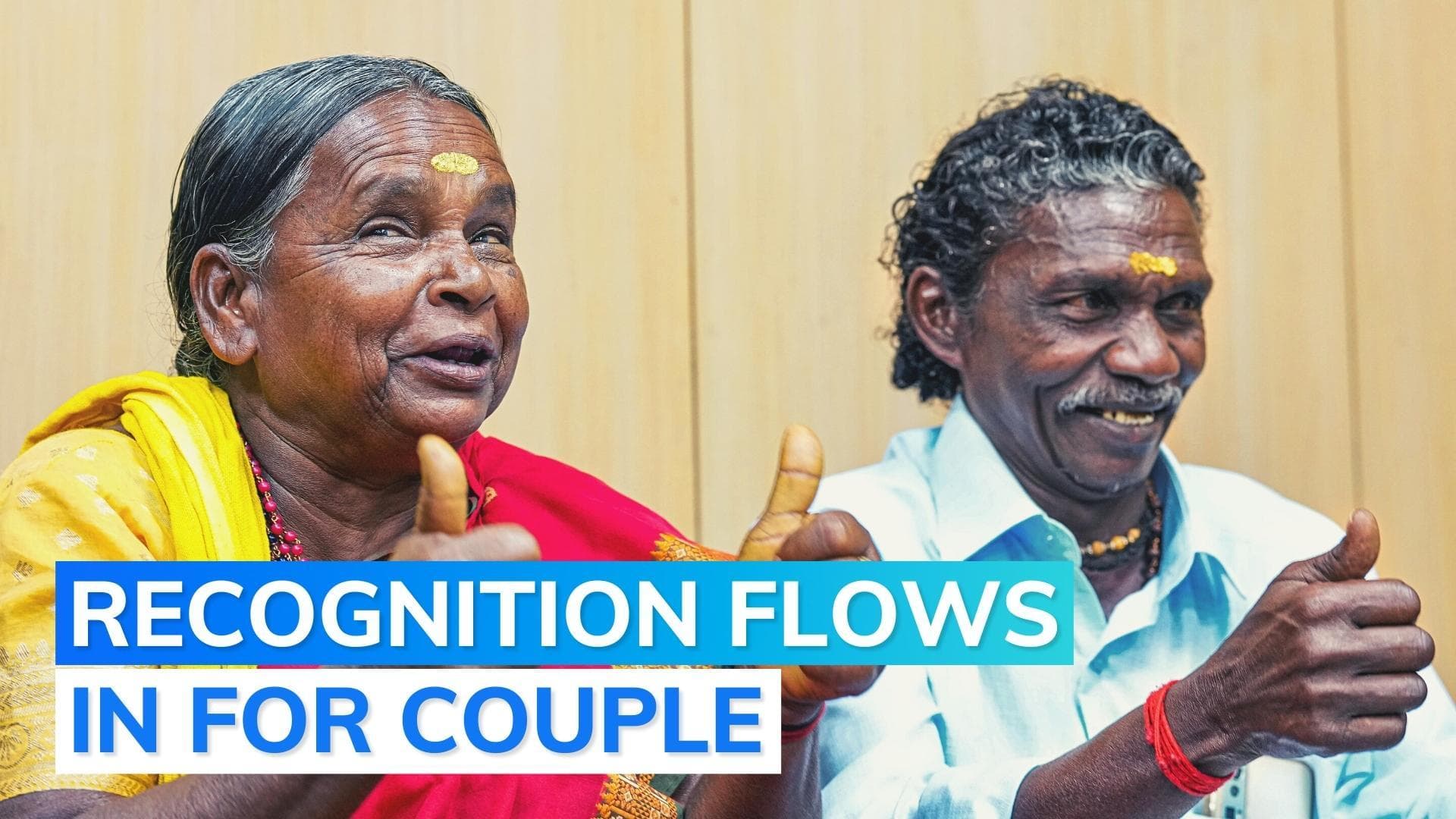 Watch: elephant whisperers Bomman, Bellie honoured by Tamil Nadu CM Stalin