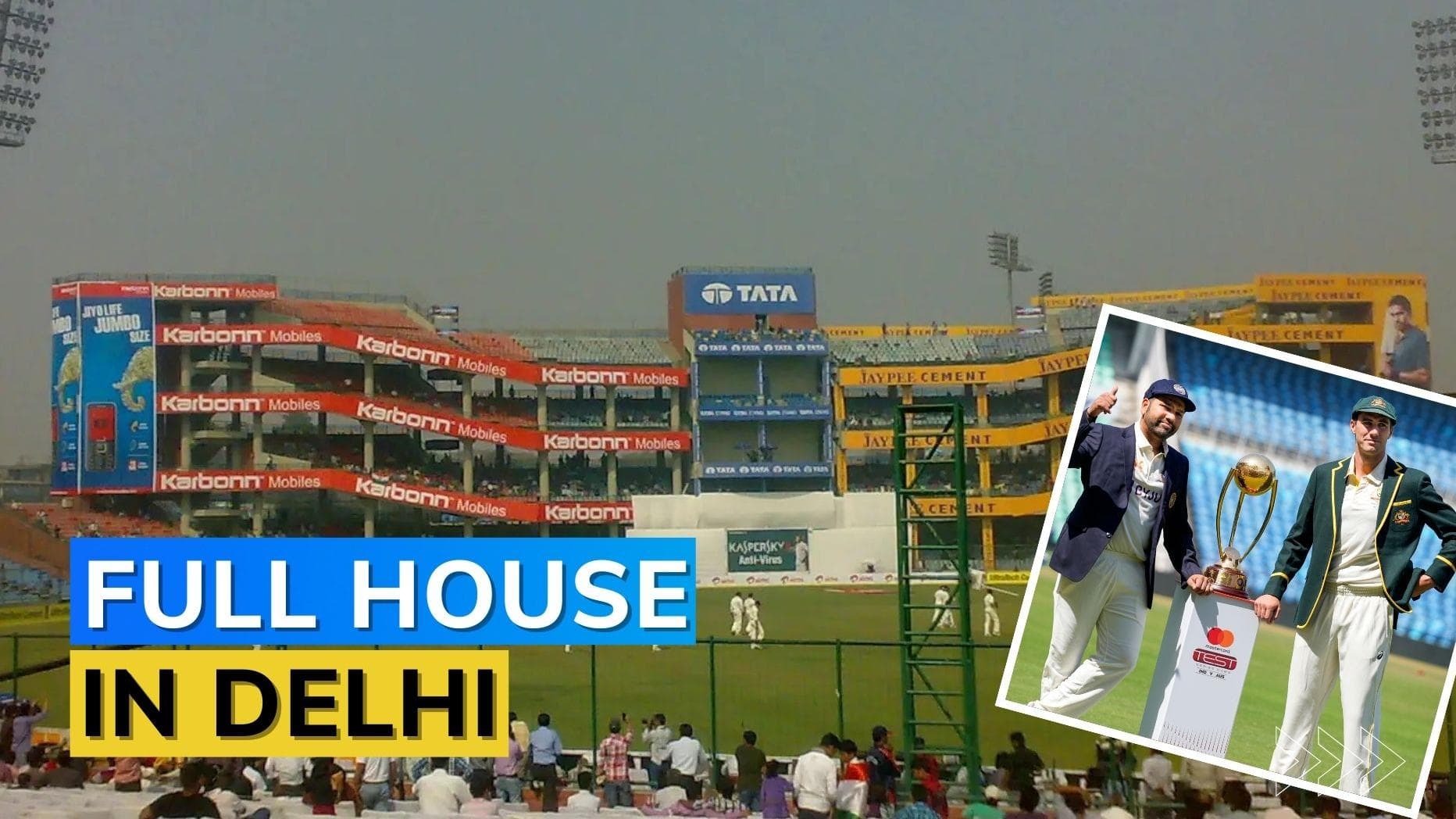 IND vs AUS: Tickets for second Test in Delhi SOLD OUT