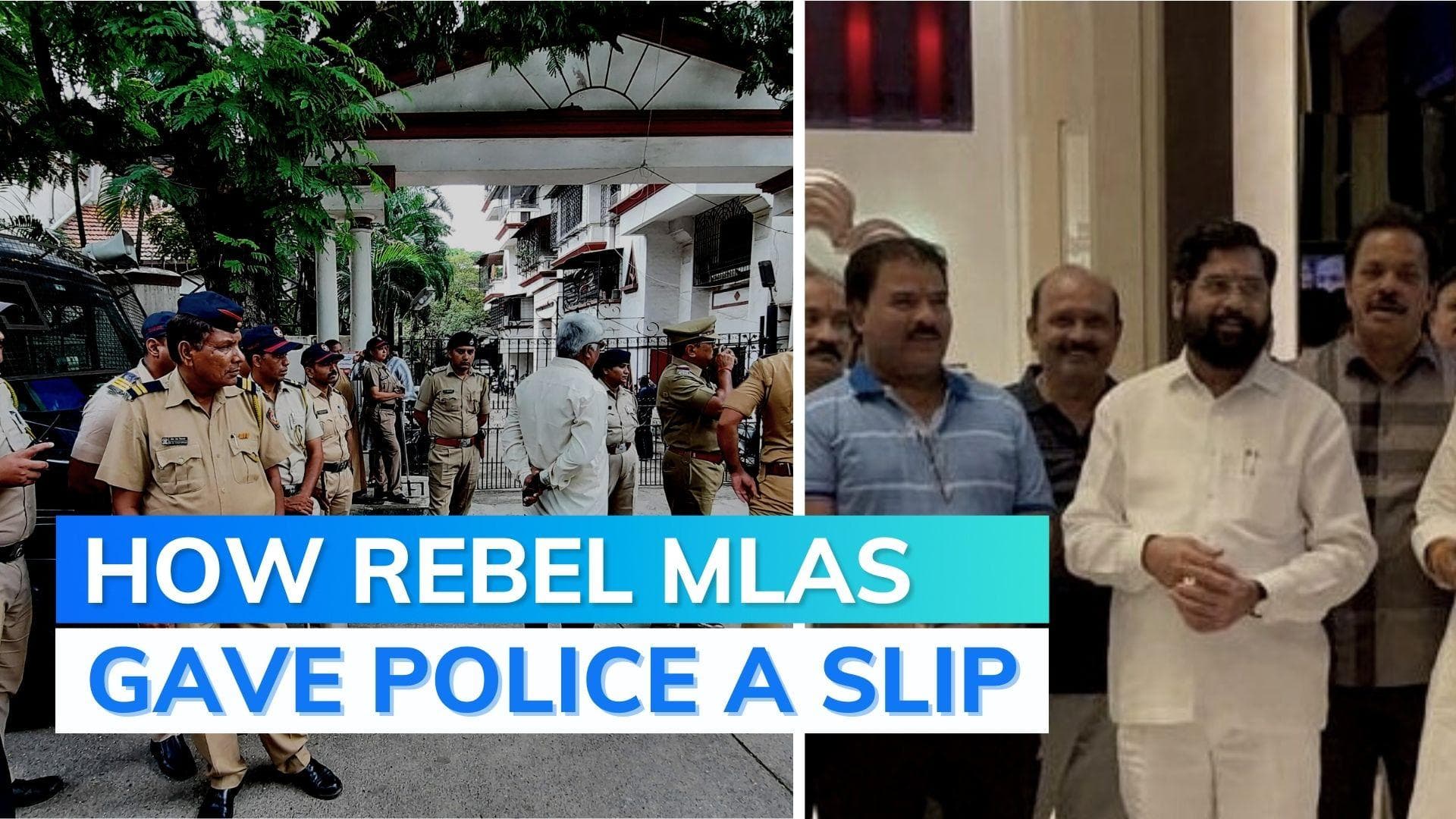 Explained: how rebel Shiv Sena MLAs hoodwinked police and fled from Mumbai