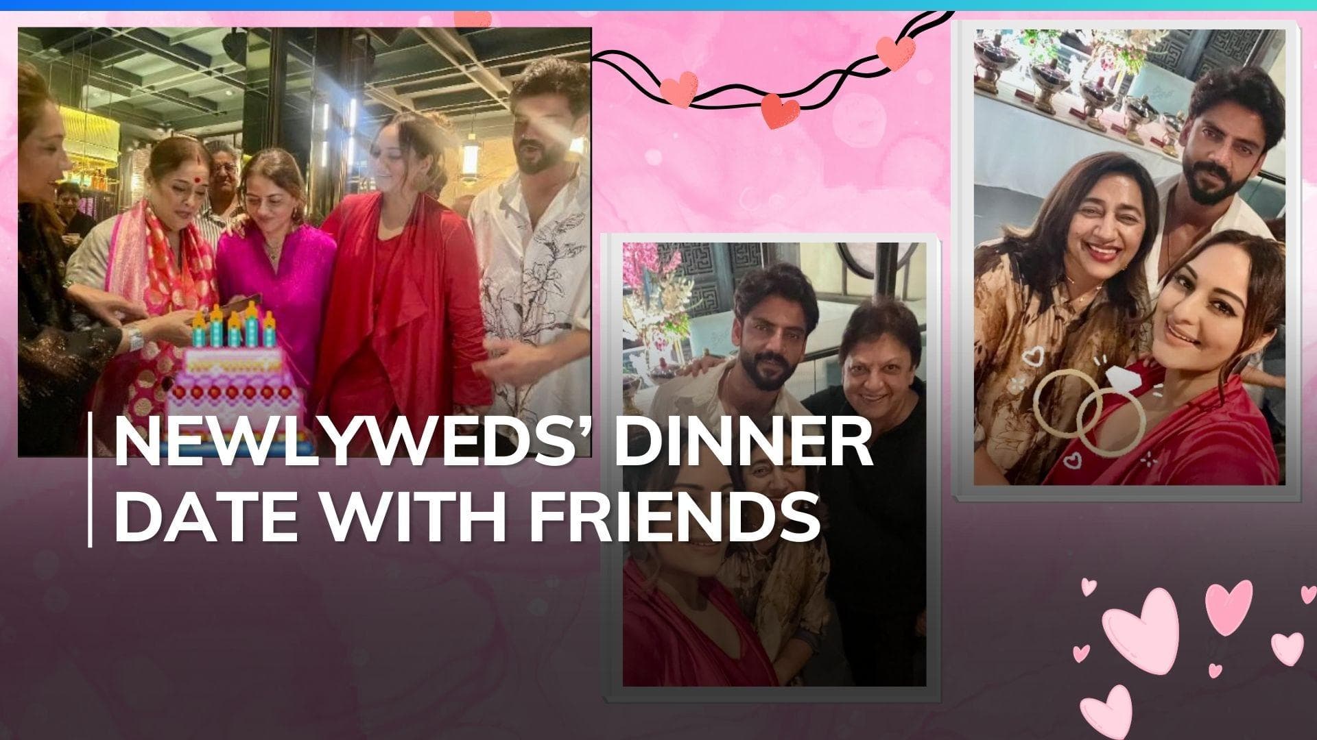 Sonakshi Sinha-Zaheer Iqbal go out on a dinner outing with friends; Huma Qureshi, Poonam Dhillon spotted 