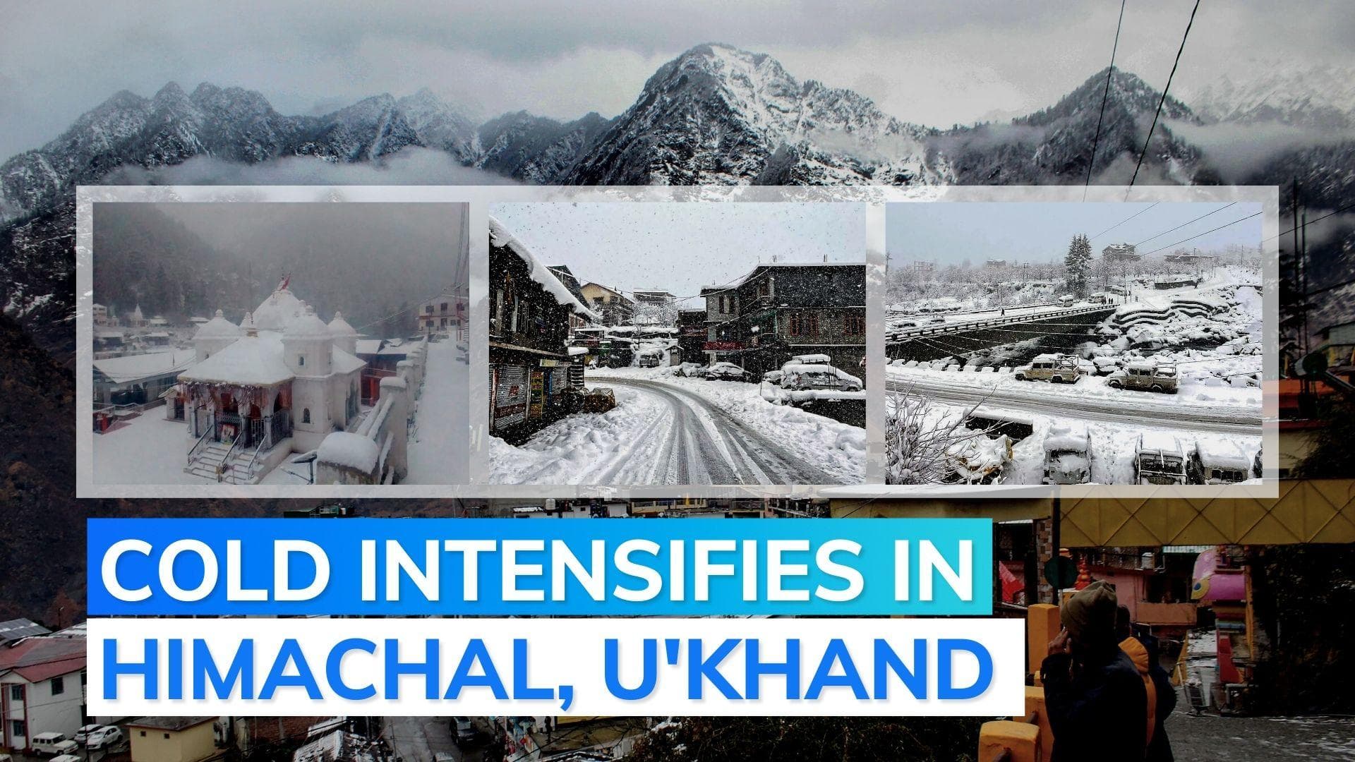Watch | snowfall in hill states: 278 roads shut in Himachal Pradesh, Joshimath also affected