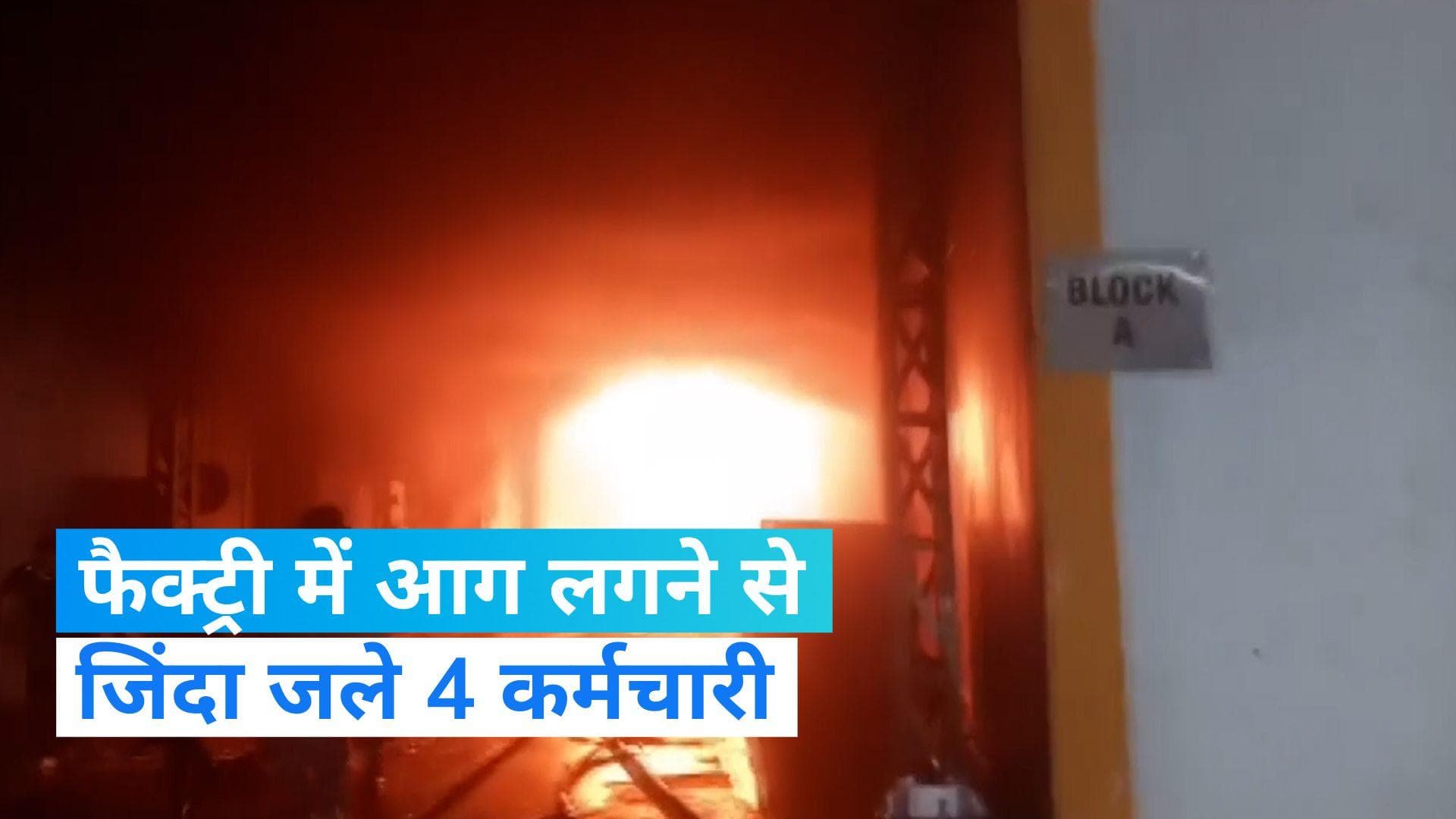Amritsar Fire: अमृतसर की दवा फैक्ट्री में लगी भीषण आग, चार कर्मचारी जिंदा जले