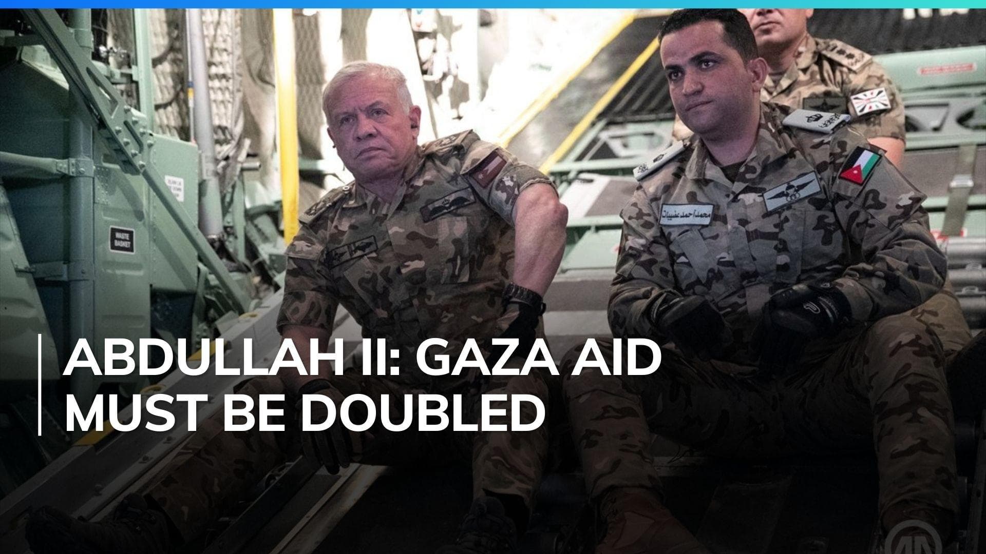 Watch: Donning military gear Jordanian King airdrops aid for Gazans | Israel-Hamas War