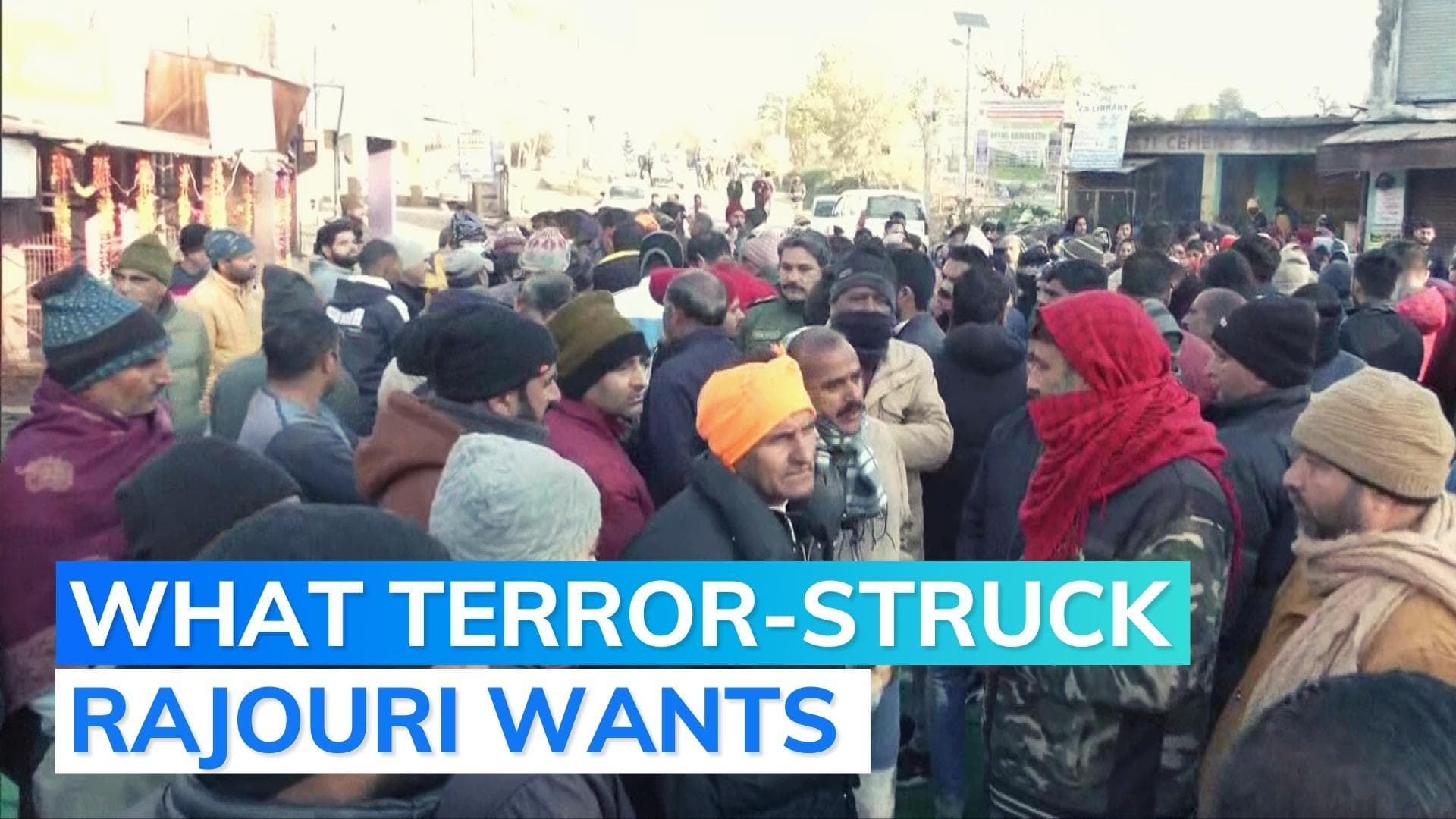 Rajouri: protest against govt amid 2 terror attacks in 2 days; demand for J&K LG Manoj Sinha's visit