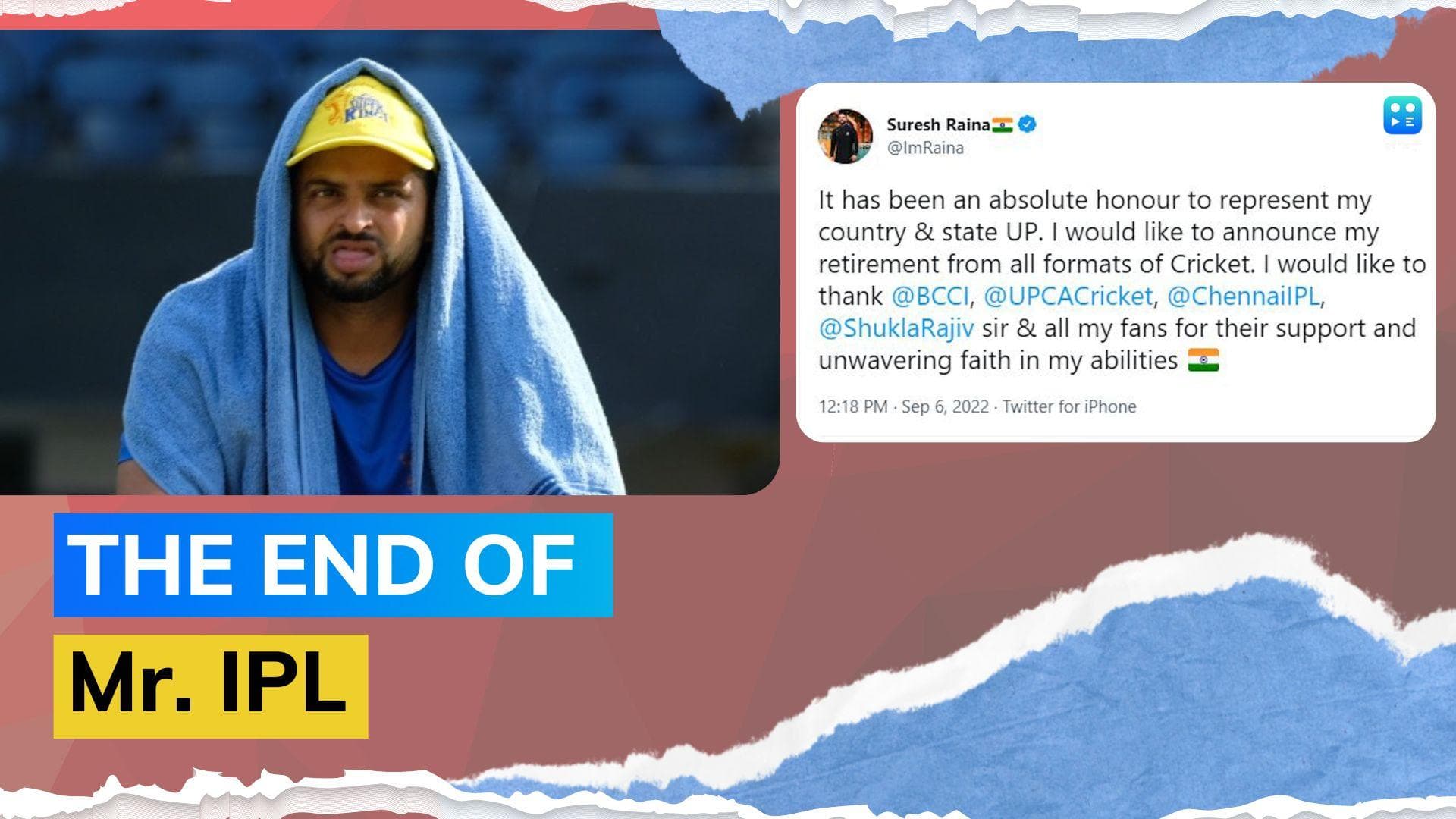 Suresh Raina announces retirement from all forms of cricket