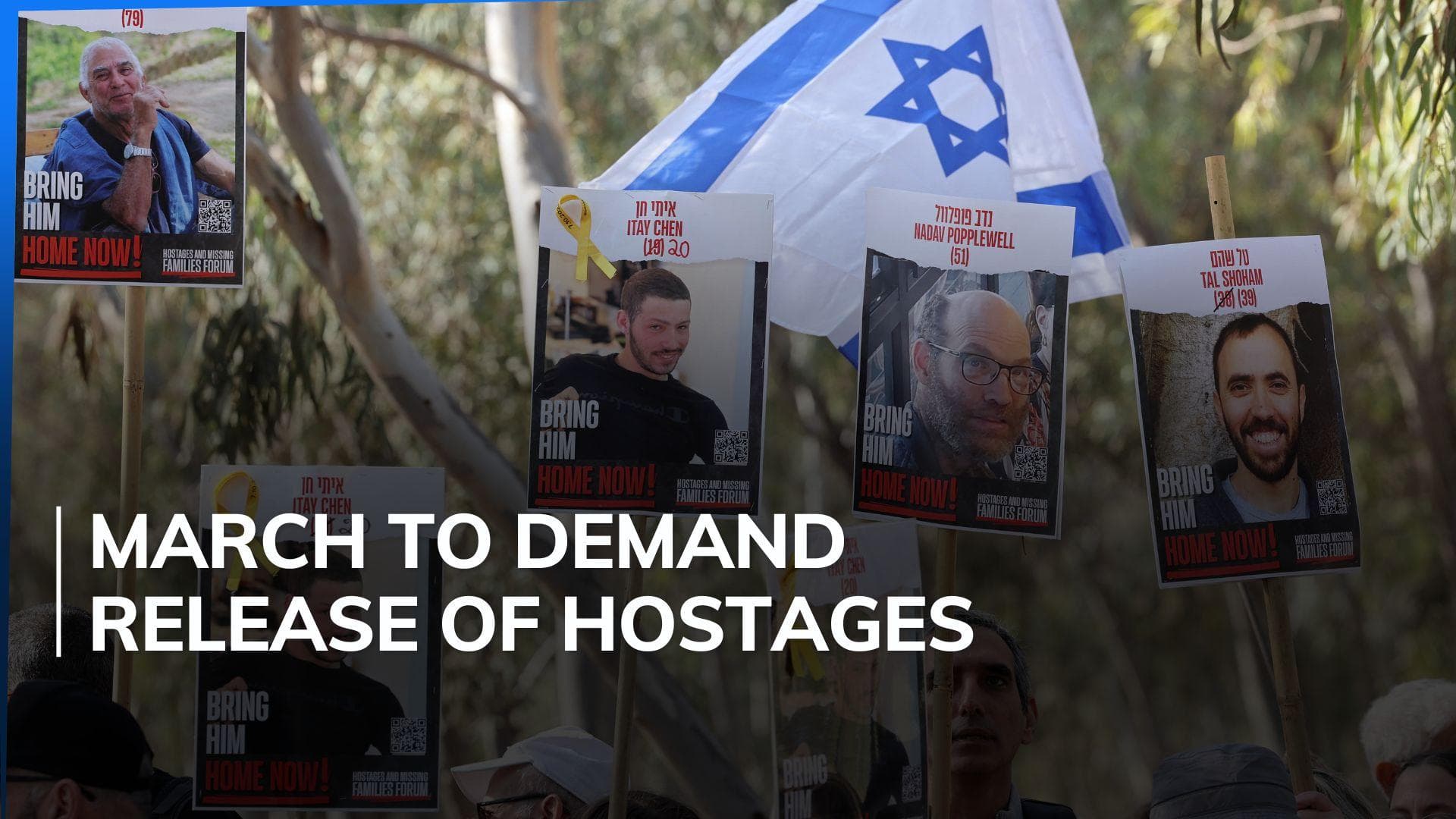 Families of hostages held in Gaza begin 4-day march to Jerusalem