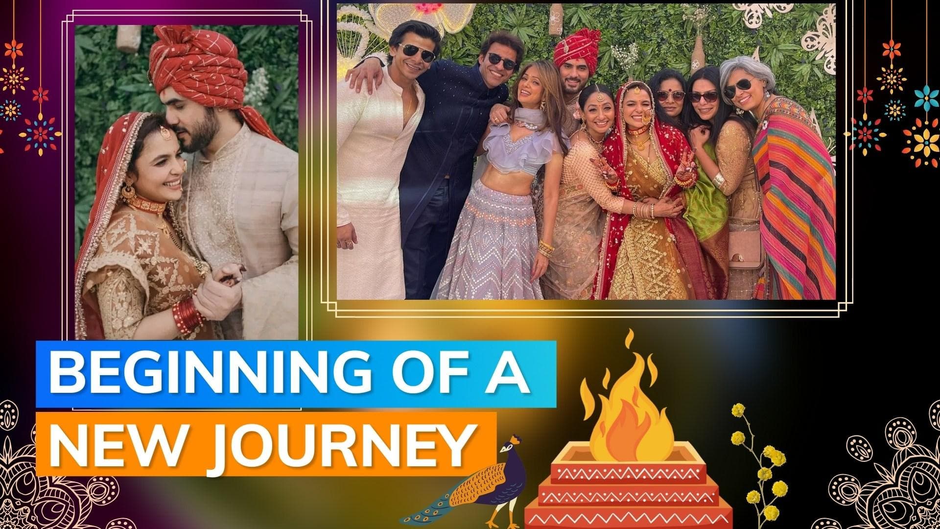 Actors Chitrashi Rawat and Dhruvaditya Bhagwanani are married. See pics from wedding