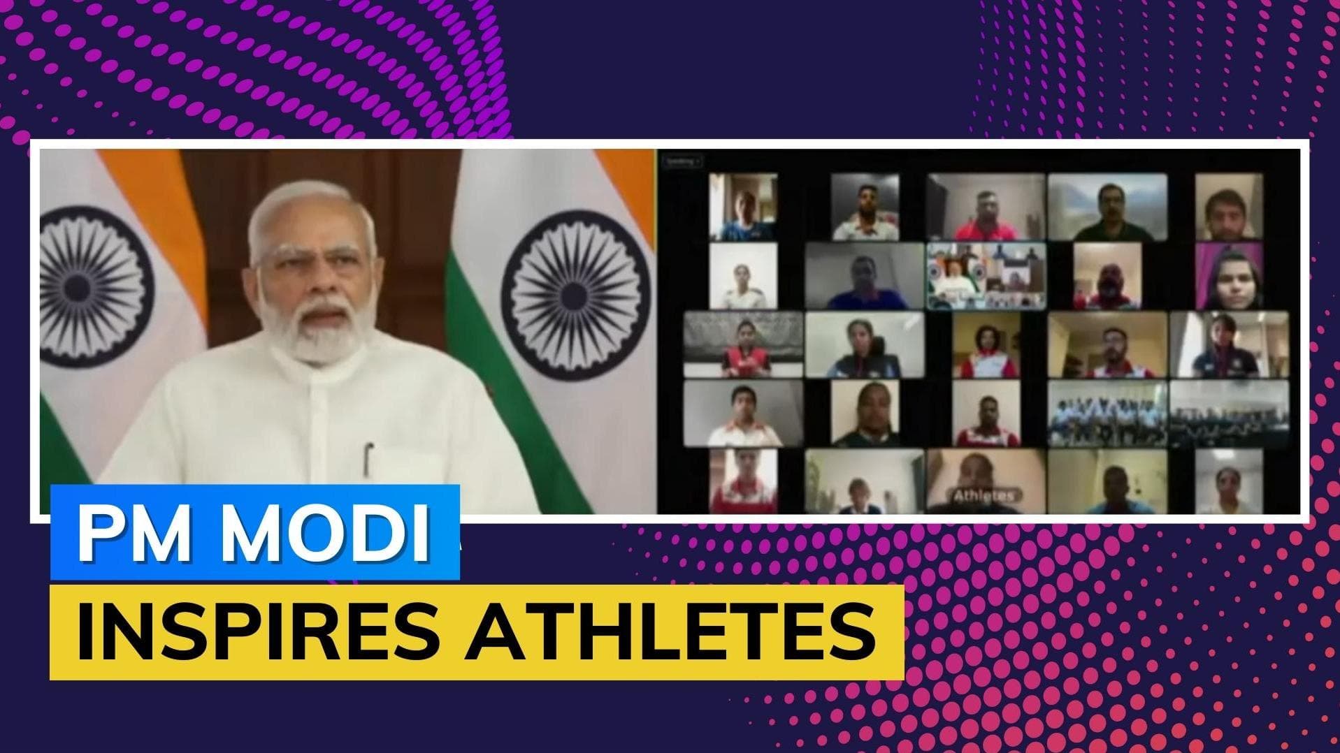 'Koi nahi hai takkar mein, kyun pade ho chakkar mein': PM Modi interacts with CWG-bound athletes