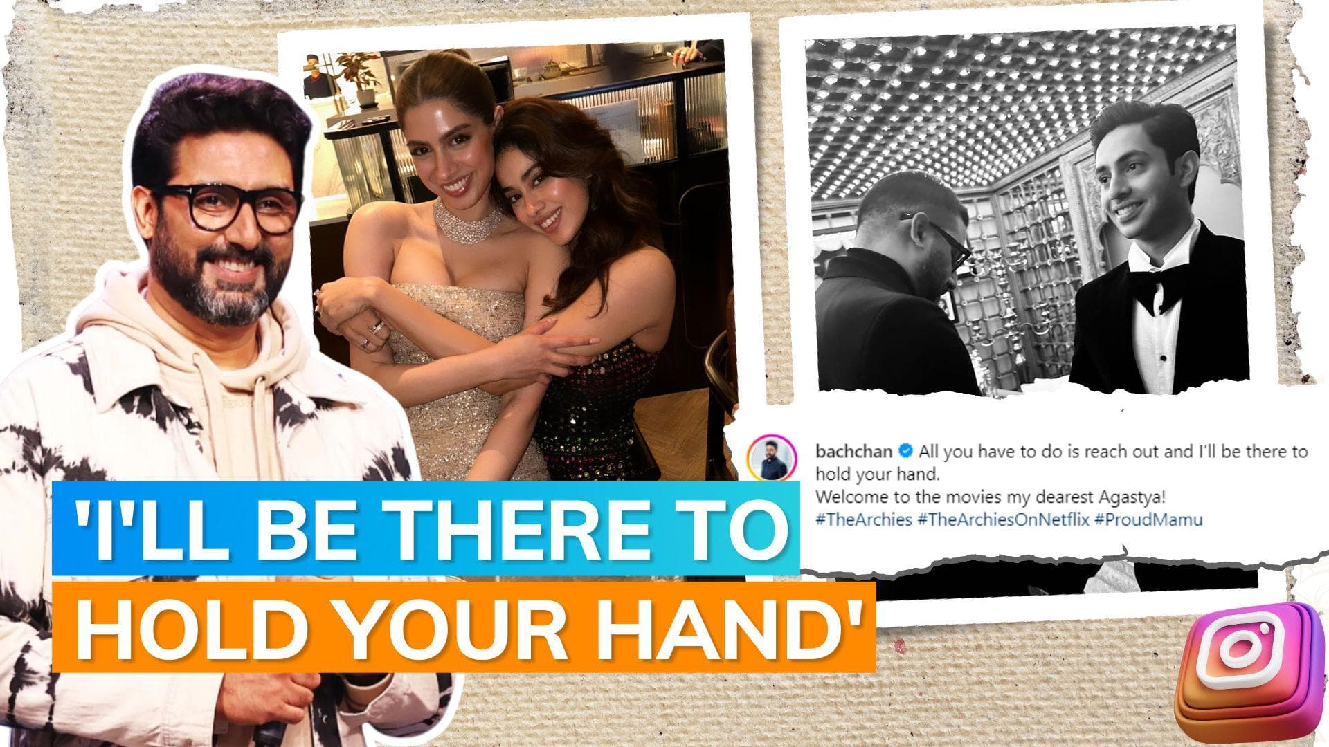 Abhishek Bachchan welcomes Agastya Nanda to the movies; Janhvi Kapoor cheers for ‘magical’ Khushi Kapoor