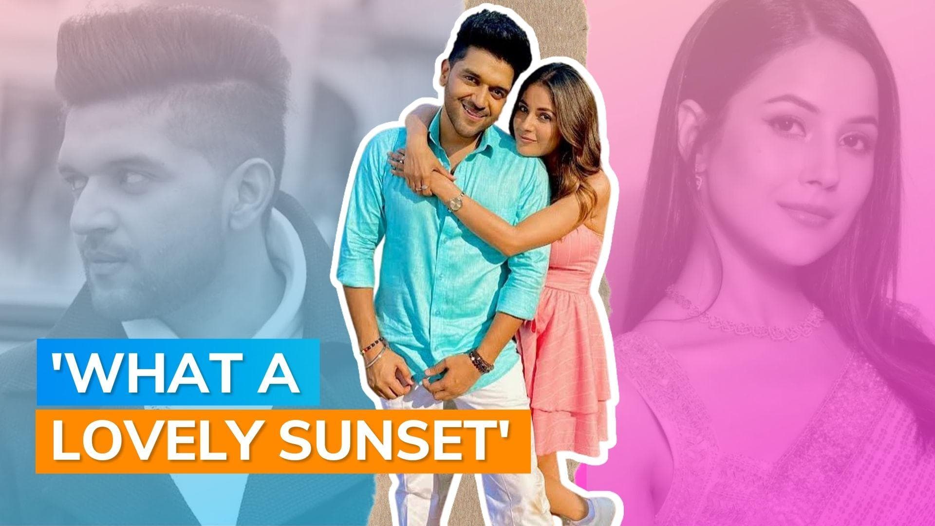 Shehnaaz Gill and Guru Randhawa share fun moments as they enjoy sunset; watch