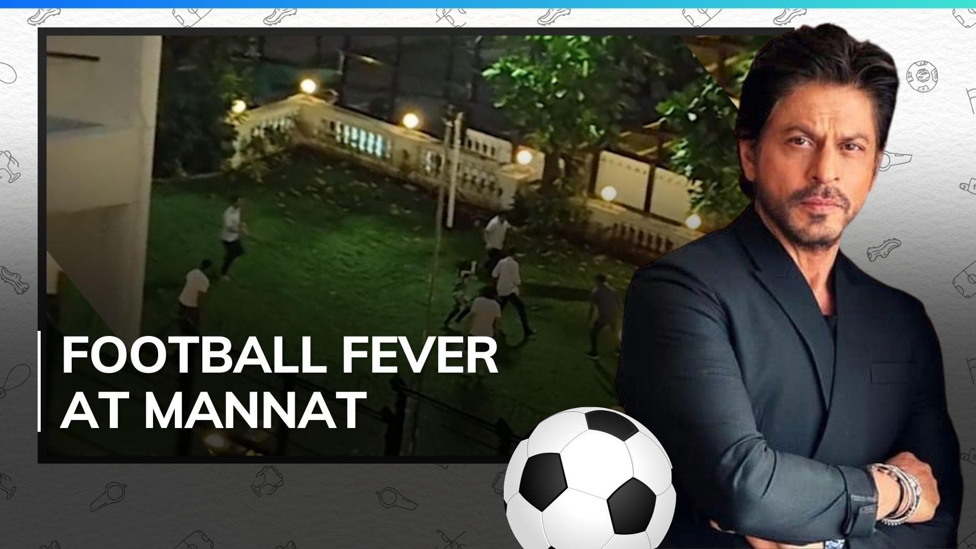 Shah Rukh Khan plays football with sons AbRam and Aryan at Mannat; video goes viral