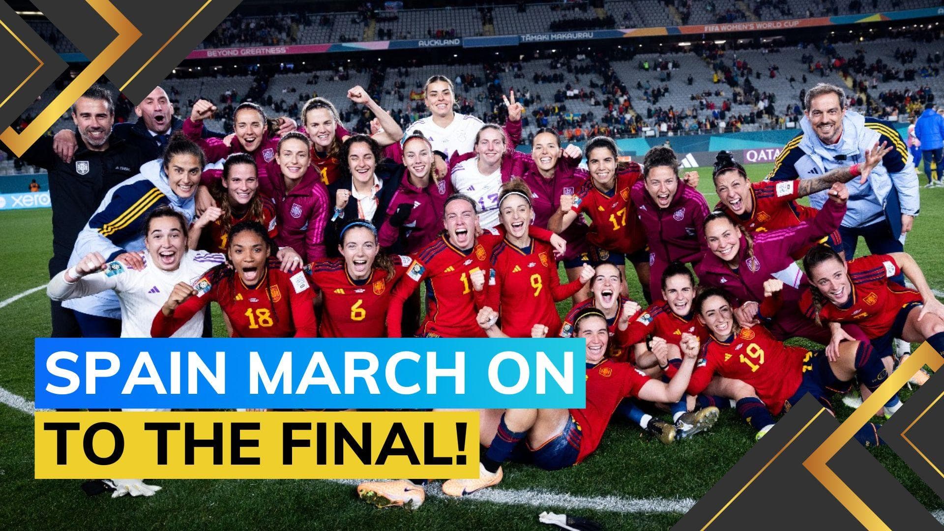 FIFA Women's World Cup: Spain book final berth after beating Sweden 1-0 in thrilling tie