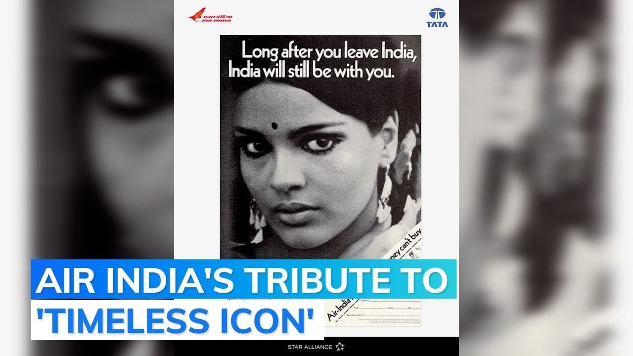 Watch: Zeenat Aman's old Air India ad photo is a hit among netizens