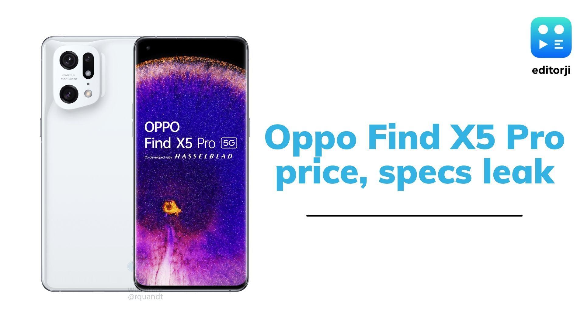 Oppo Find X5 Pro price and specifications leak