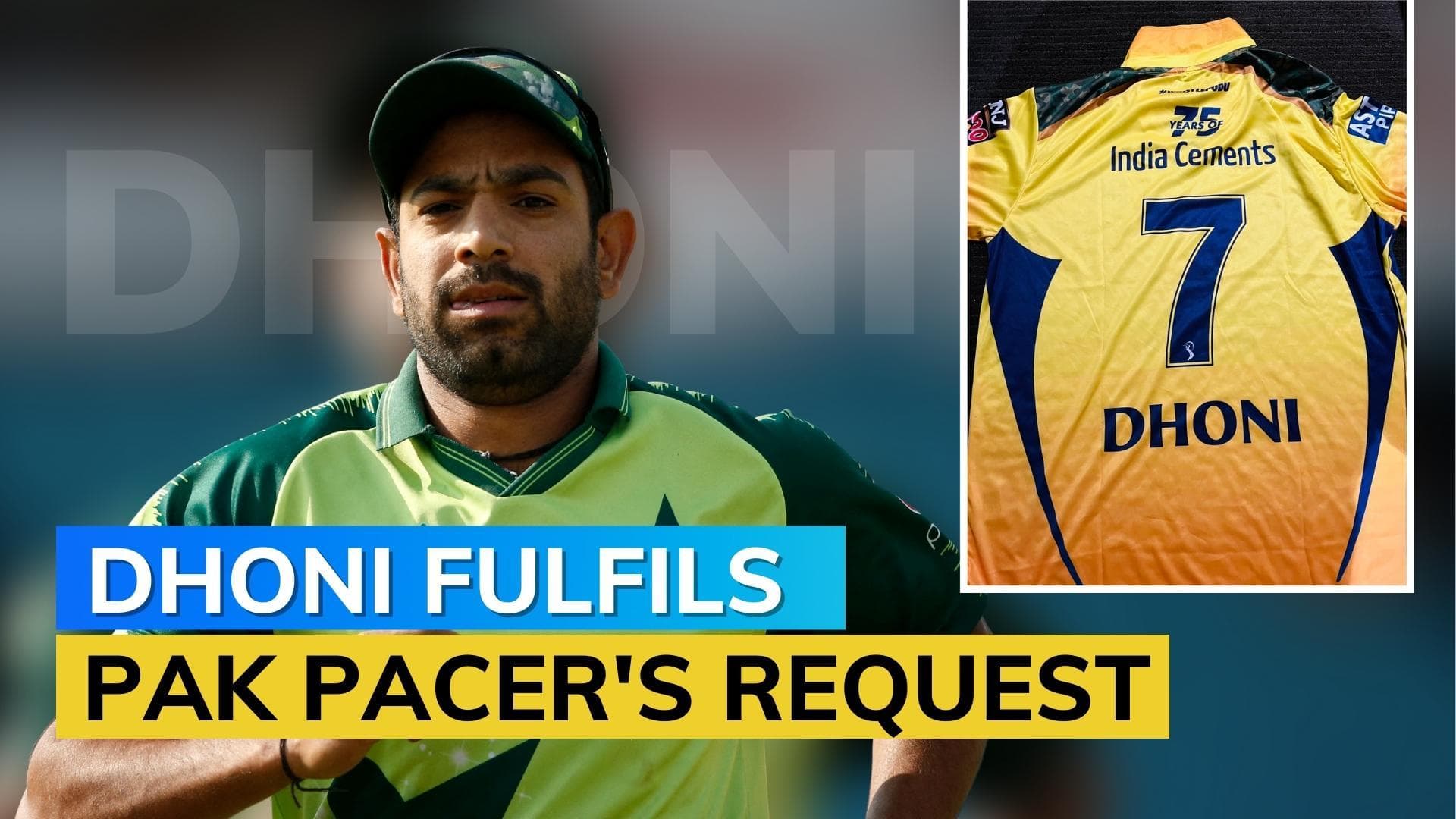 MS Dhoni gifts his CSK jersey to Pakistani pacer Haris Rauf, here's why