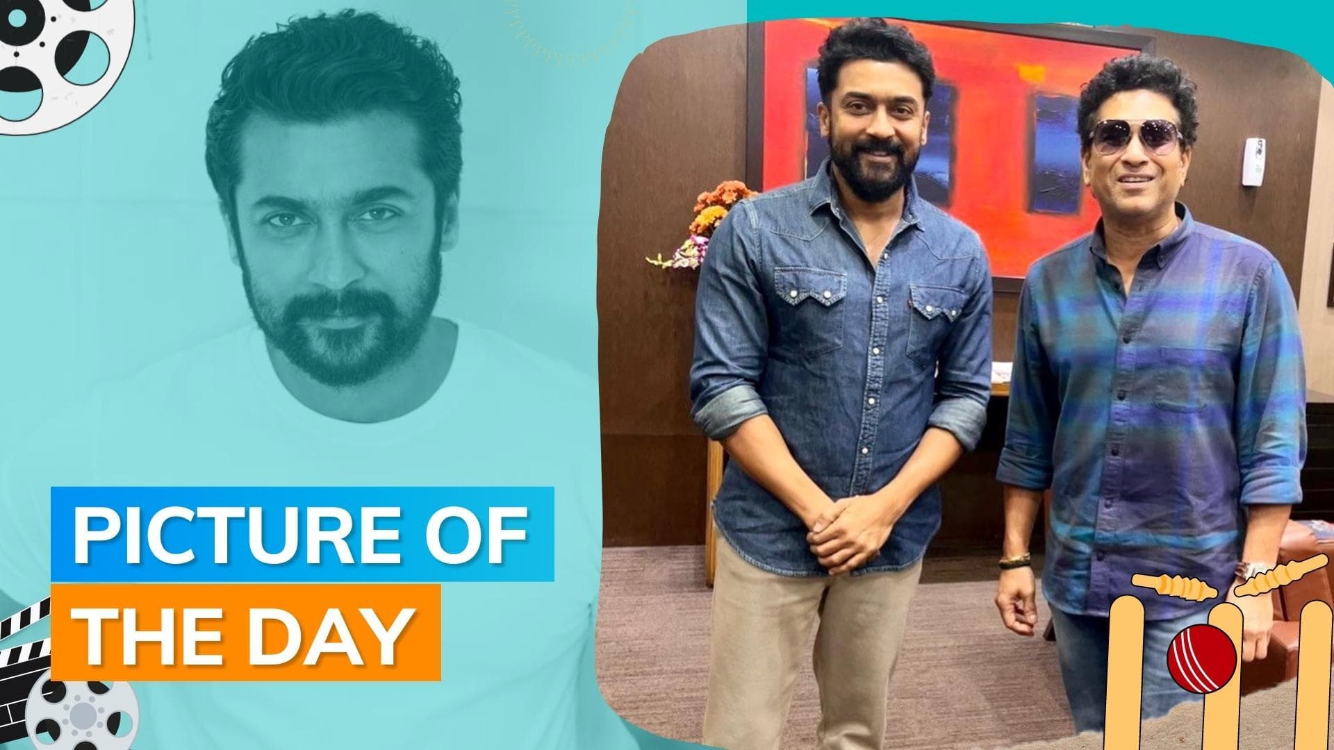 Suriya meets Sachin Tendulkar in Mumbai, says ‘respect and love’