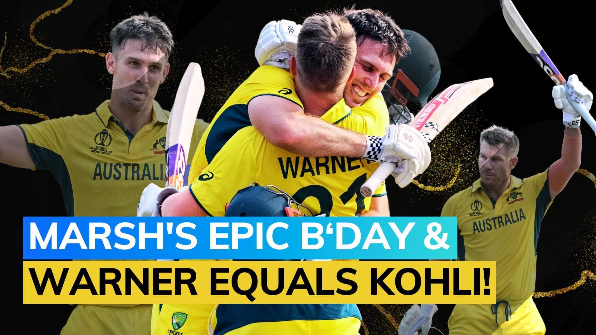 ICC World Cup 2023: Records galore as David Warner, Mitchell Marsh score centuries against Pakistan