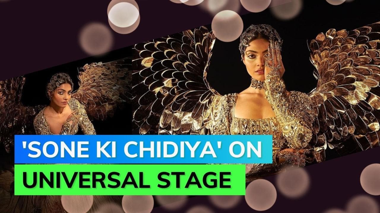 National Costume for Miss Universe takes 'Sone Ki Chidiya' quite literally