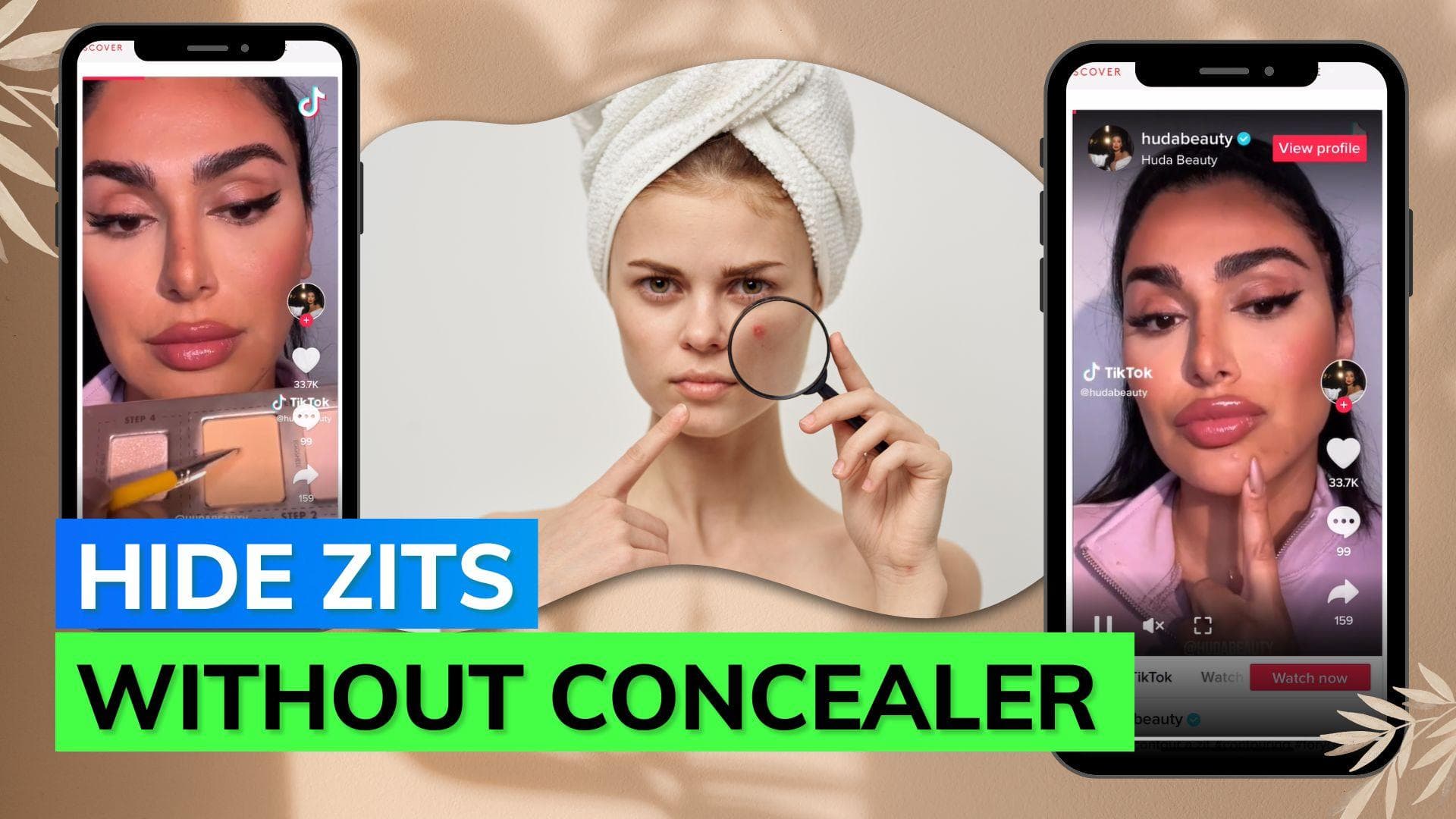 Conceal your pimples with TikTok's viral spot contouring hack