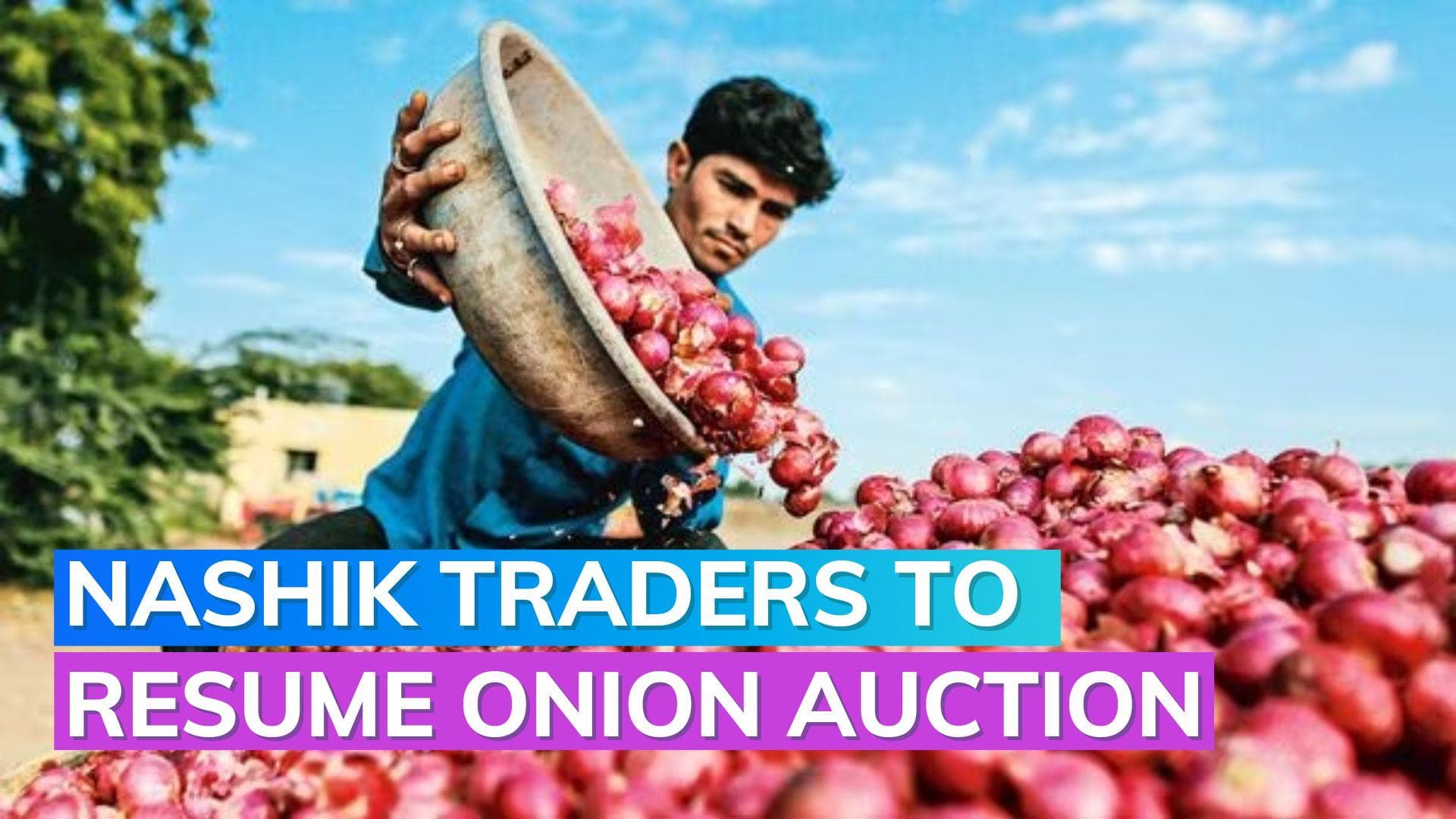 Onion auctions to resume at APMCs in Nashik from Aug 24: Traders' representative