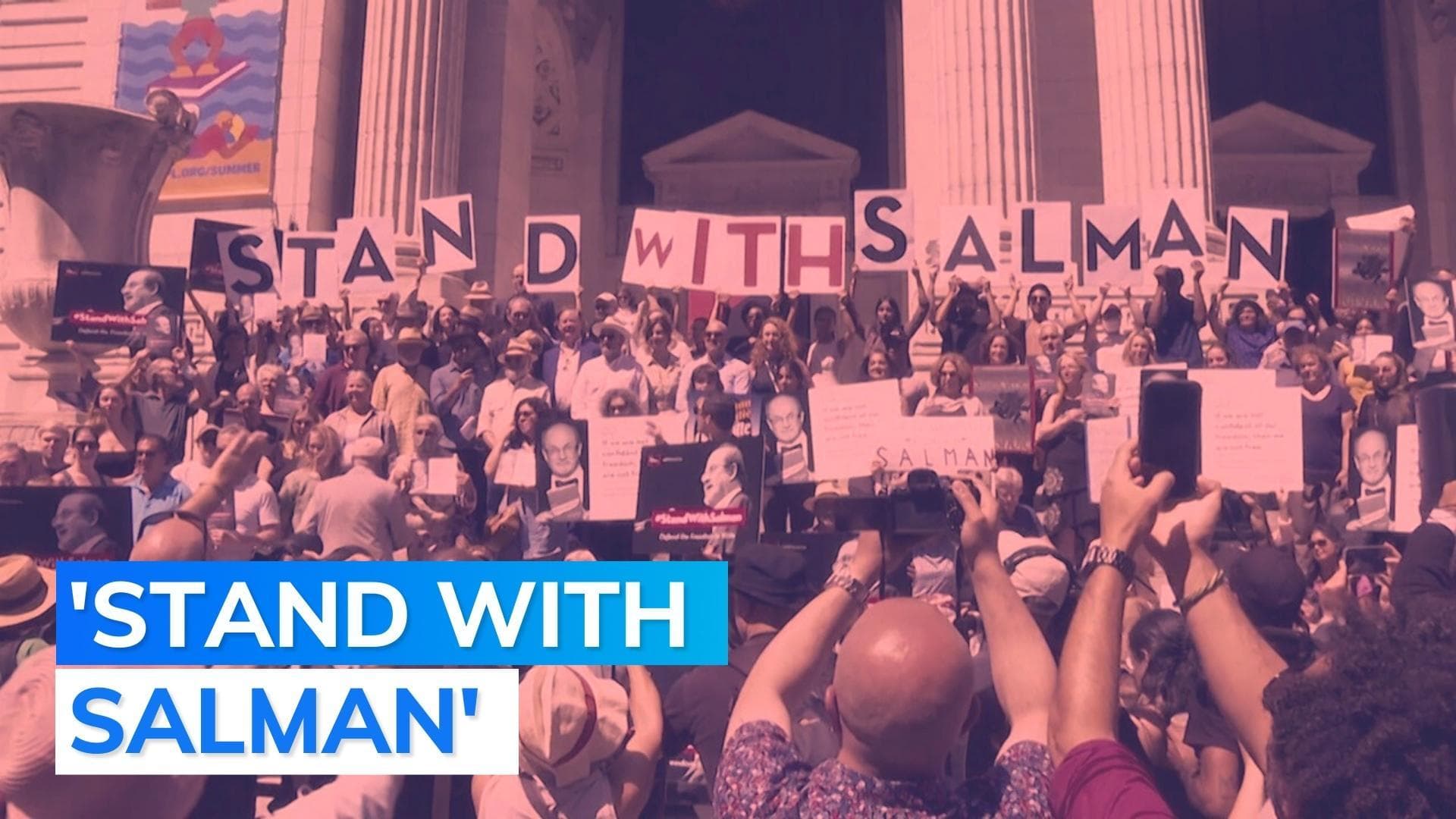 Friends and authors rally for Salman Rushdie, hold special reading