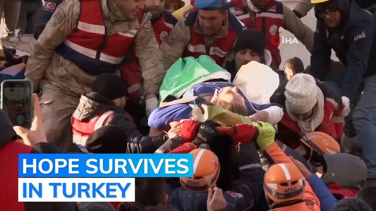 Three people rescued 100 hours after earthquake in Turkey