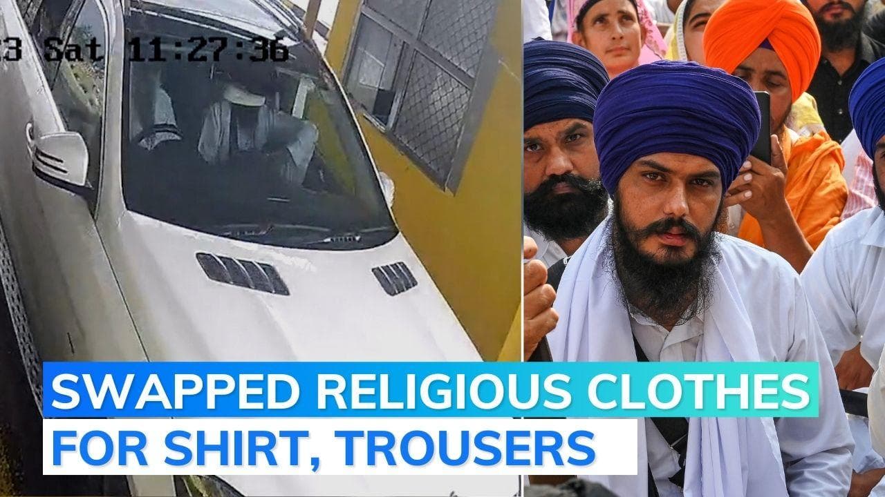 Watch: how radical preacher Amritpal Singh escaped Saturday crackdown by Punjab Police