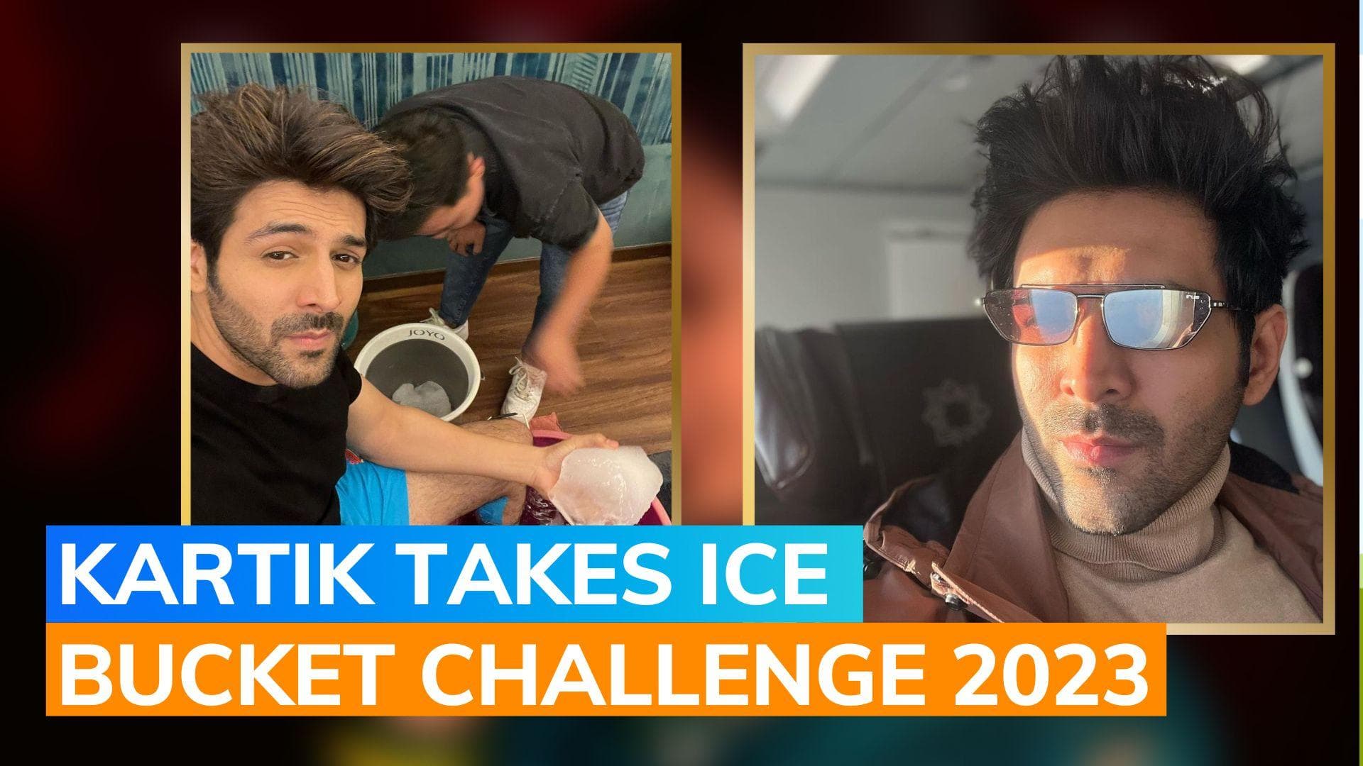 Kartik Aaryan takes ice therapy as his legs ache post ‘Shehzada’ song shoot