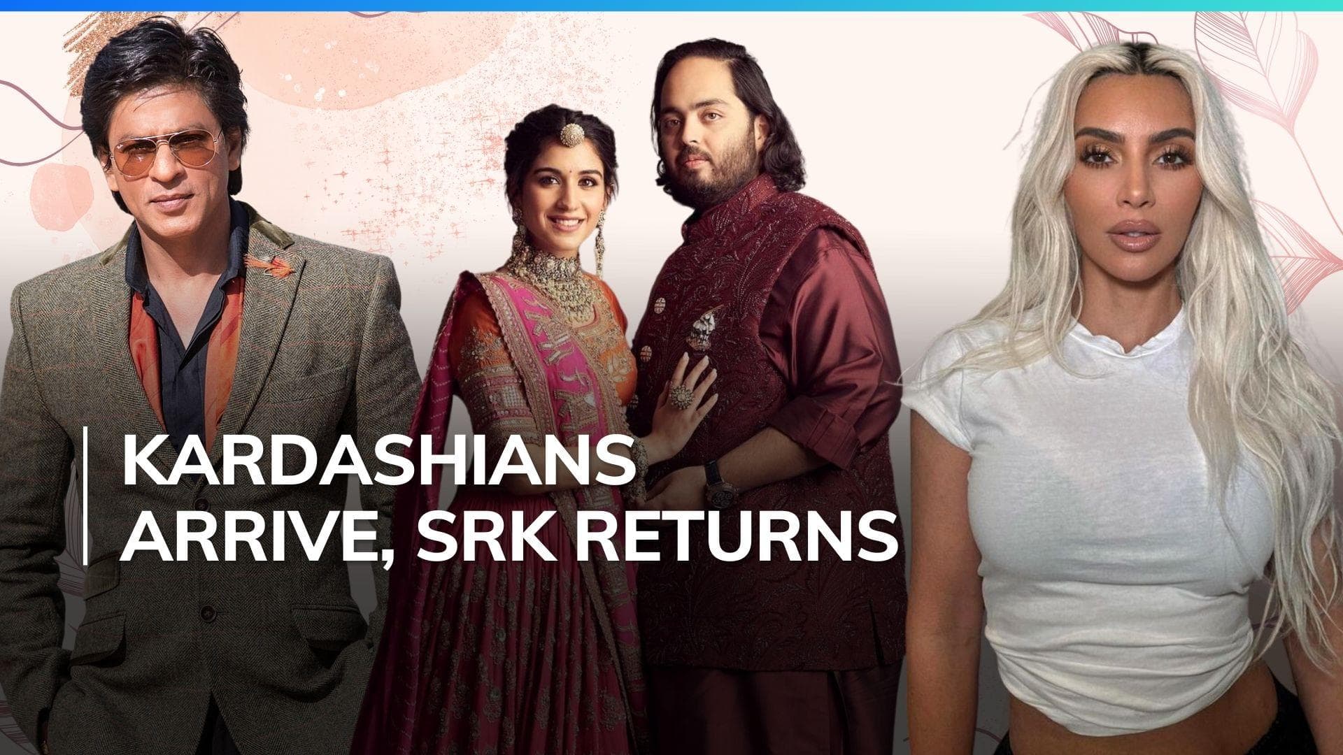 Anant-Radhika wedding: Kim Kardashian makes stunning entry, Shah Rukh Khan returns to Mumbai  