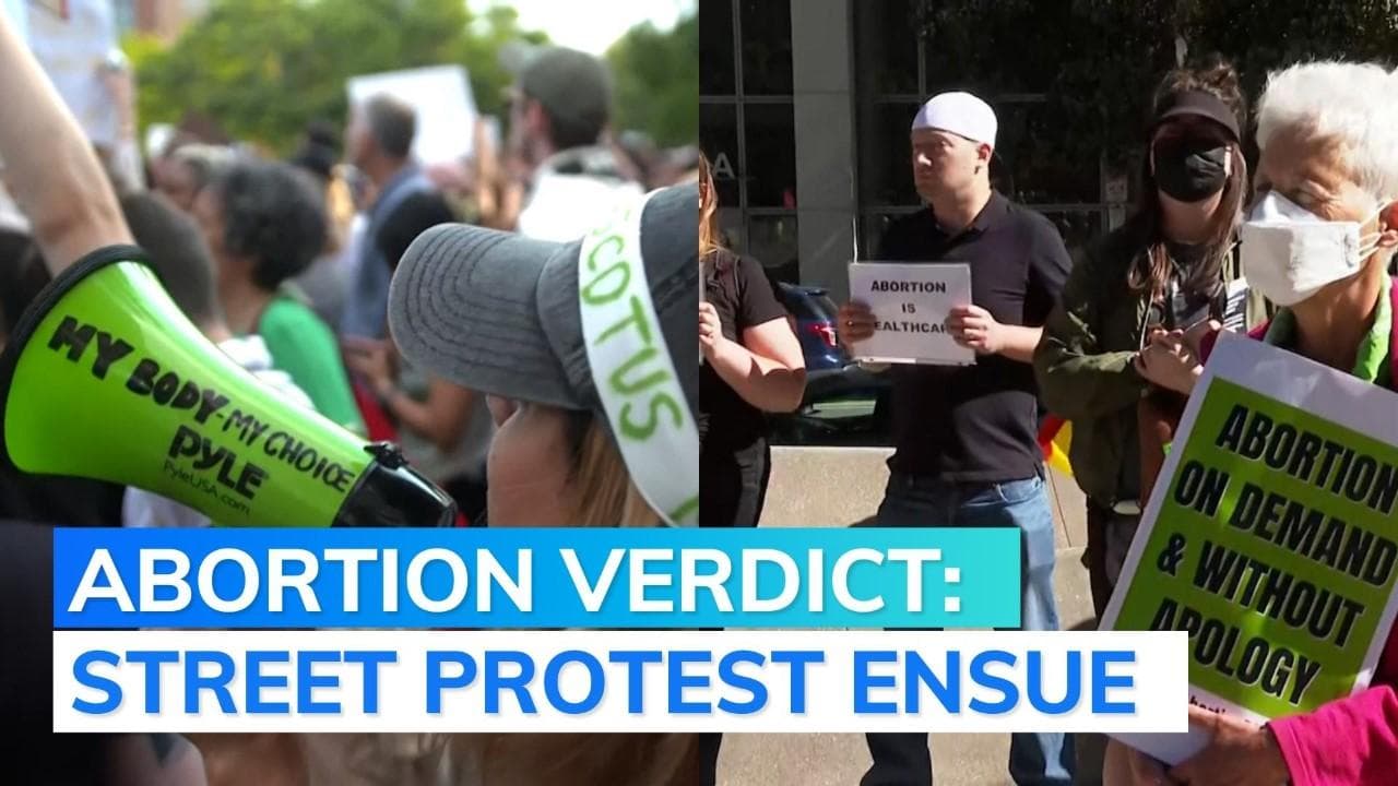 US top court ruling: abortion rights protests held in several US cities 