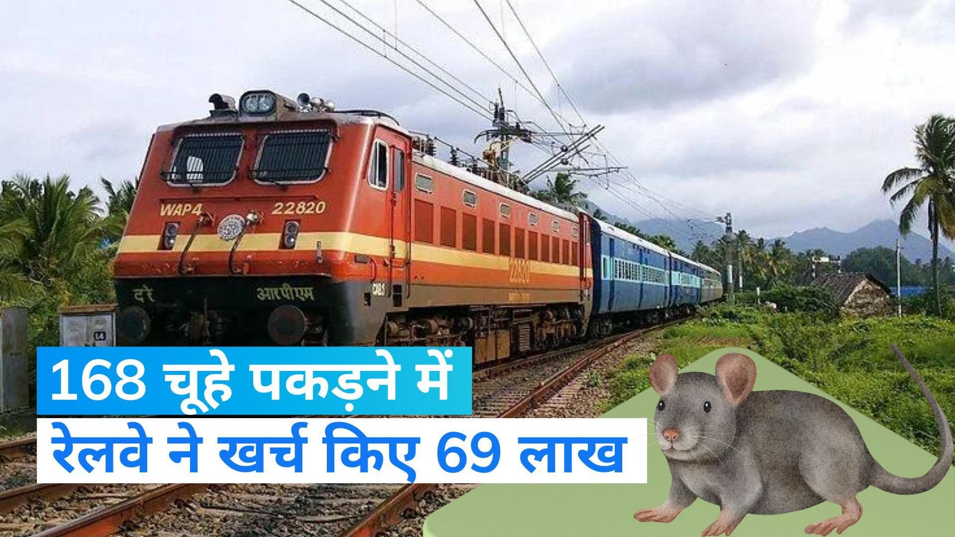 Indian Railway: 168 चूहे पकड़ने में रेलवे ने खर्च कर दिए 69 लाख रूपये, हैरान कर रहा मामला