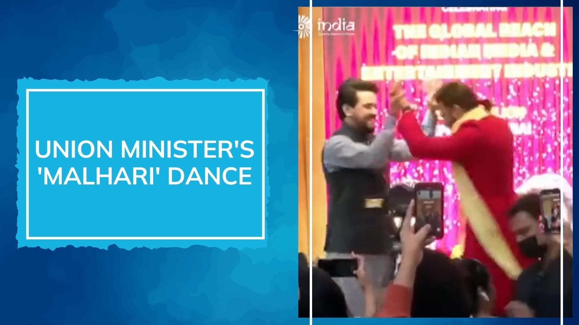 Watch: Modi govt minister dances with Ranveer Singh at Dubai Expo | Anurag Thakur