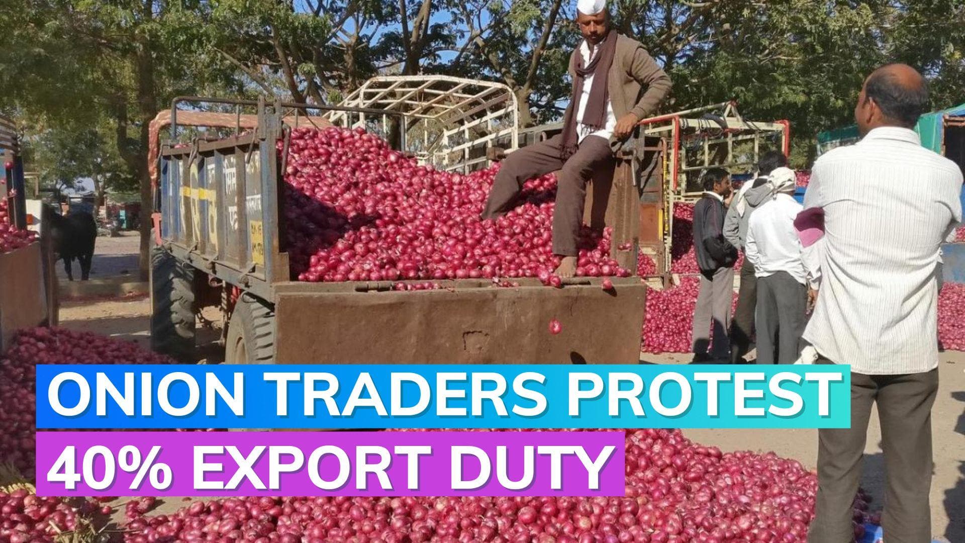 Onion auction to remain closed indefinitely in Nashik to protest 40% duty on export: Traders