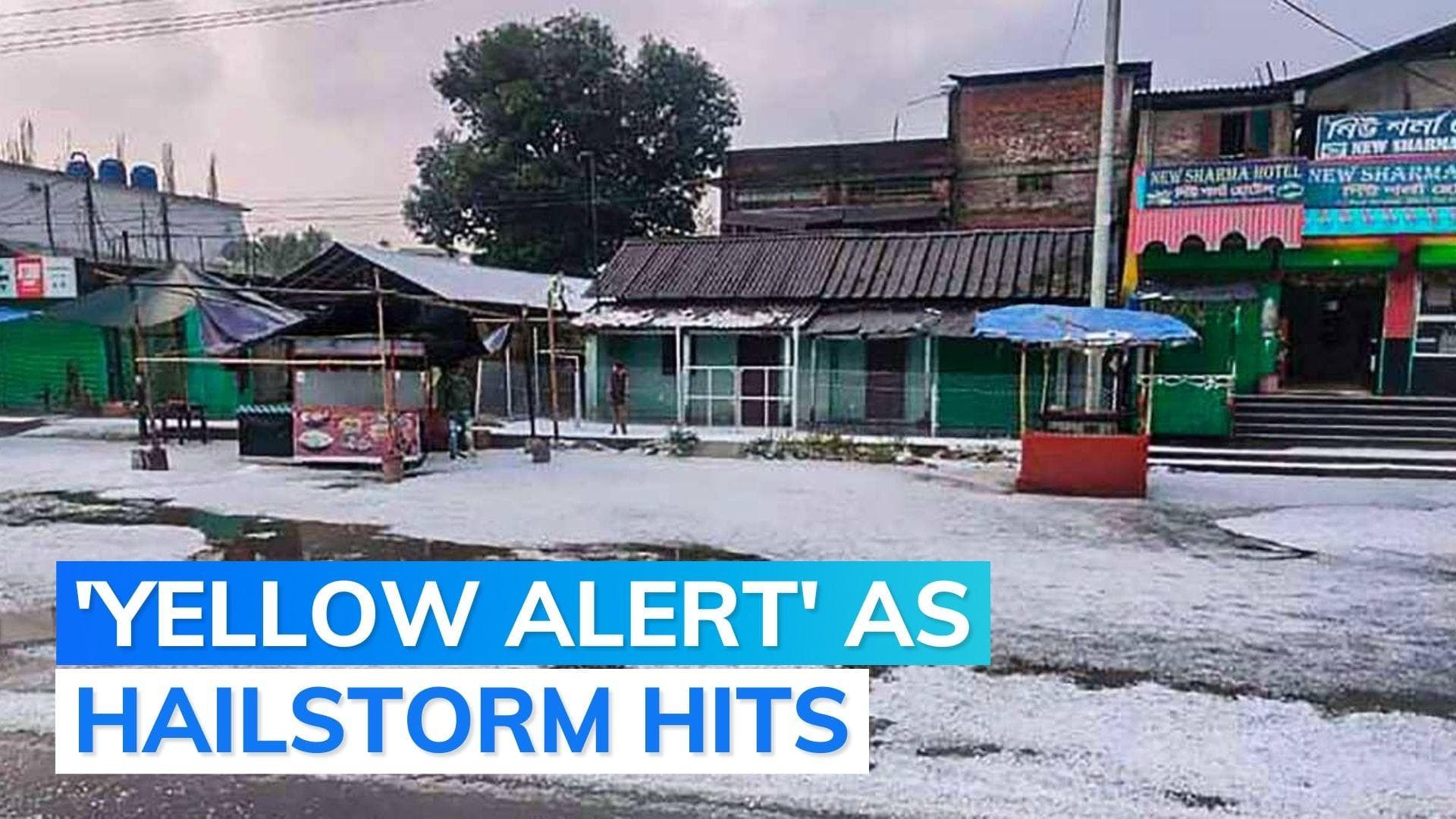 Severe hailstorm hits areas in Assam's Dibrugarh district, no casualties so far