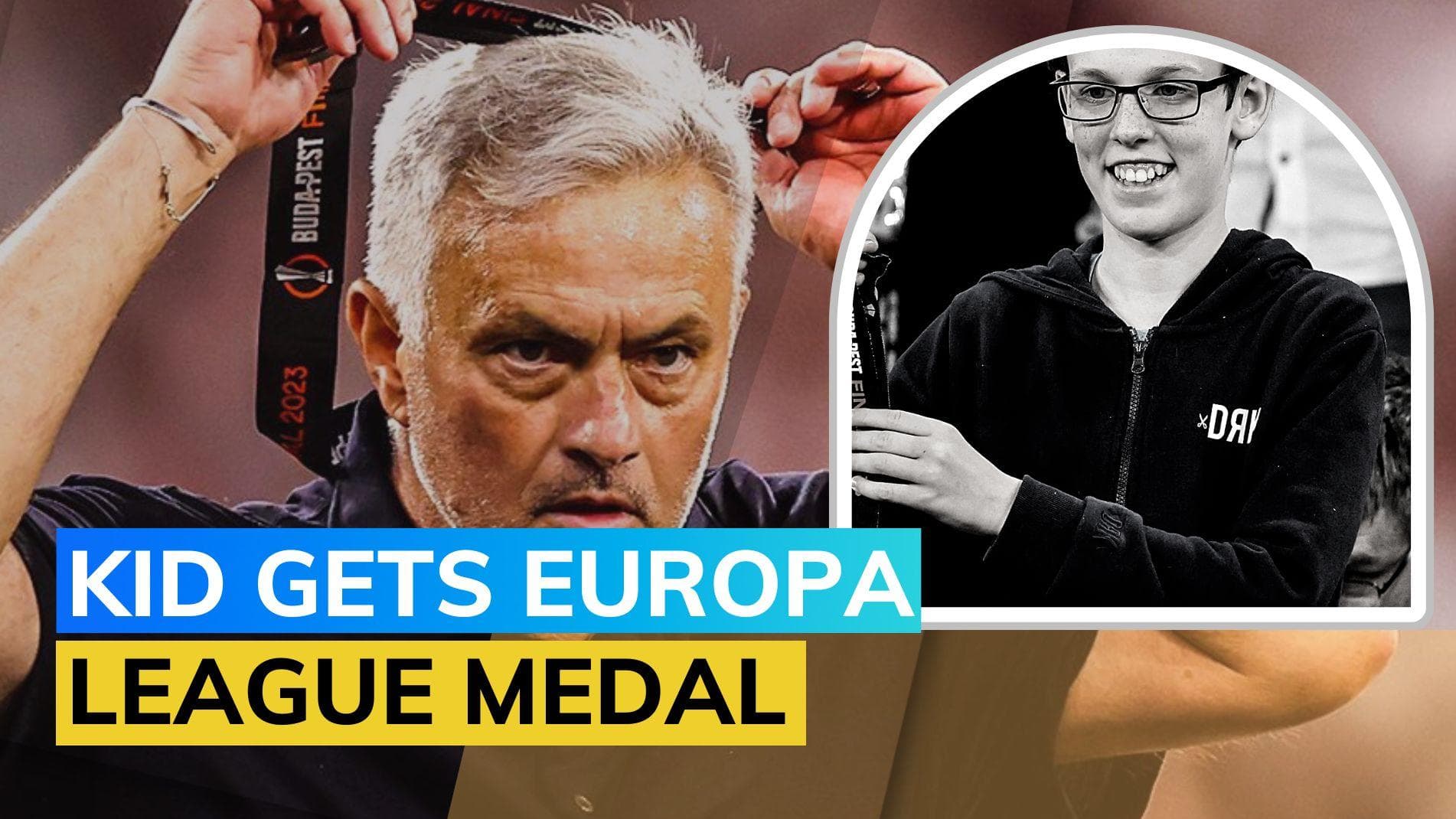 Europa League: Roma boss Jose Mourinho gives runners-up medal to young fan in crowd