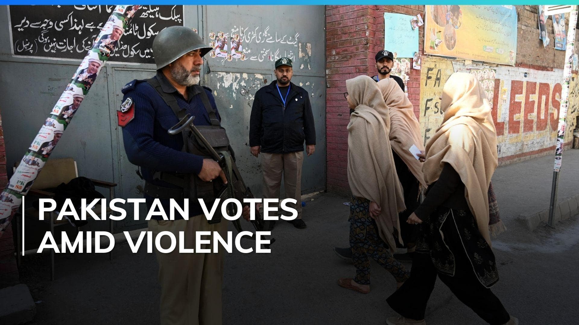 Pakistan election: violence mars voting process, 5 police officers killed