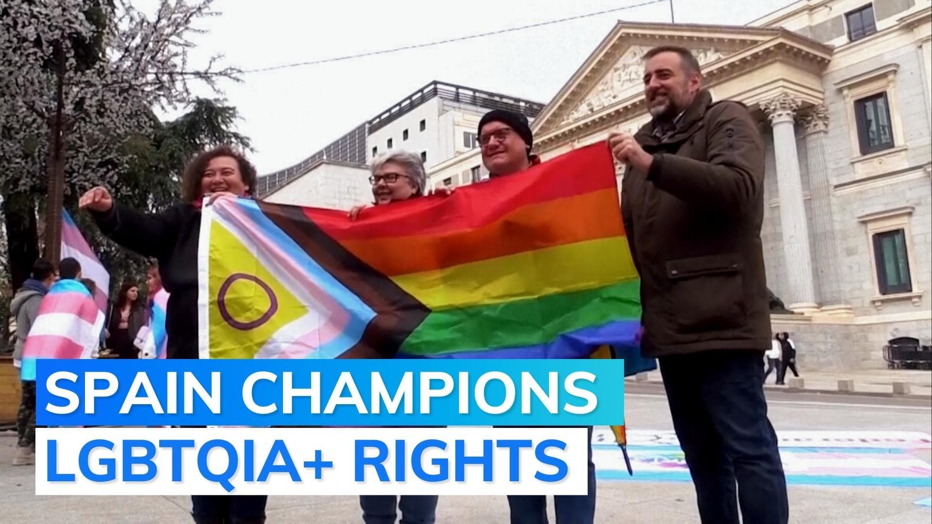 Celebrations in Spain as country passes transgender law