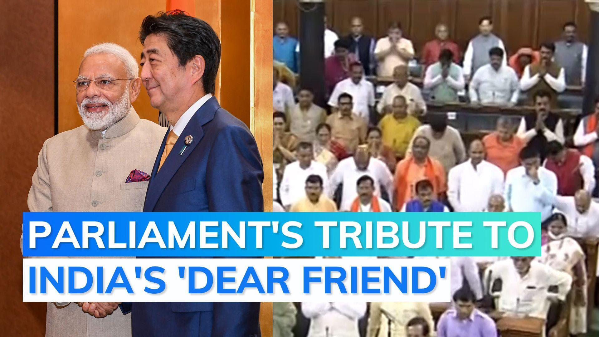 Indian Parliament's tribute to Shinzo Abe: Japan's assassinated ex-PM remembered as 'dear friend'