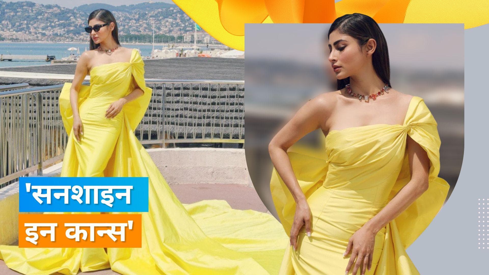 Mouni Roy ने येलो गाउन और सनग्लासेस पहन किया Cannes में डेब्यू, फैंस ने कहा 'सनशाइन'