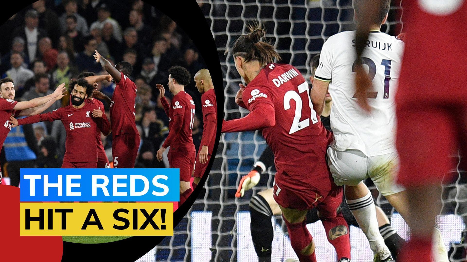 Premier League: Liverpool demolish Leeds United 6-1, score 1st win in five games