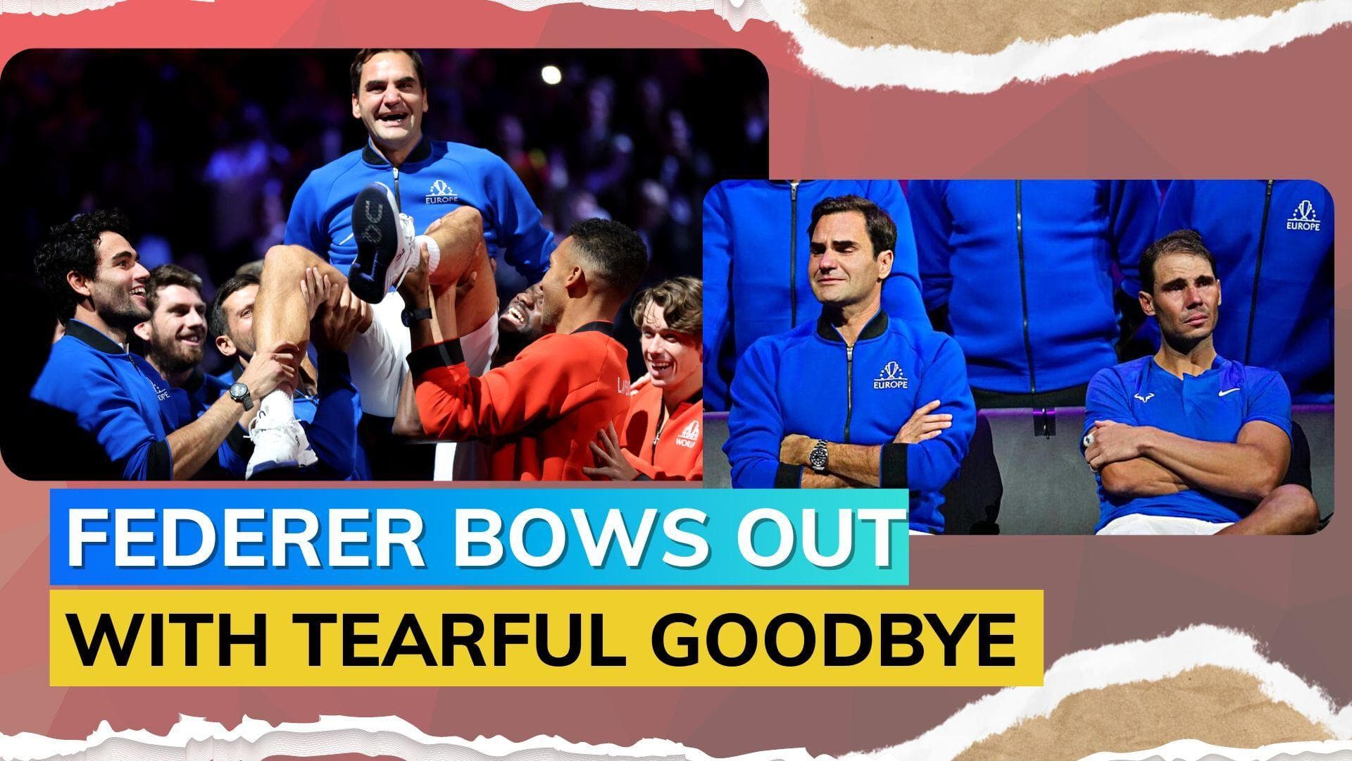 Roger Federer bids emotional farewell to Tennis after doubles loss with Rafael Nadal