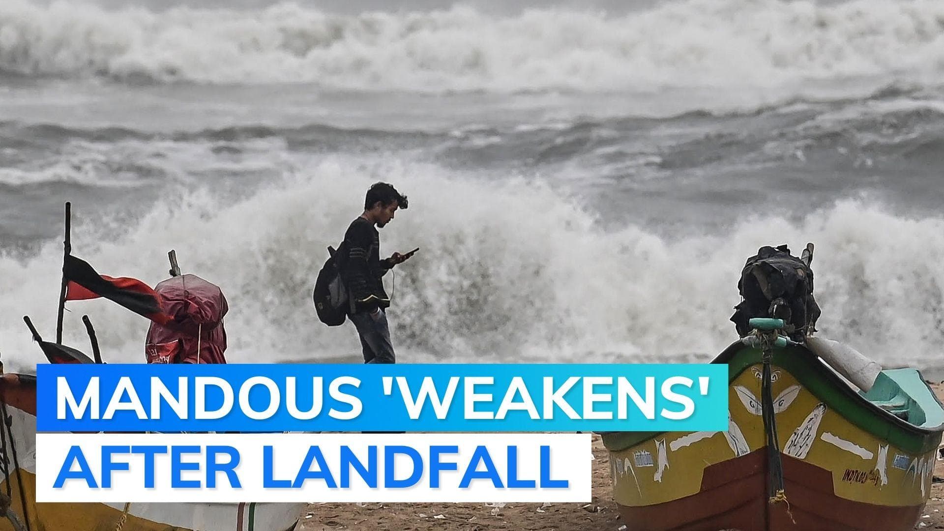 Tamil Nadu: trees uprooted, Chennai roads waterlogged as Cyclone Mandous makes landfall