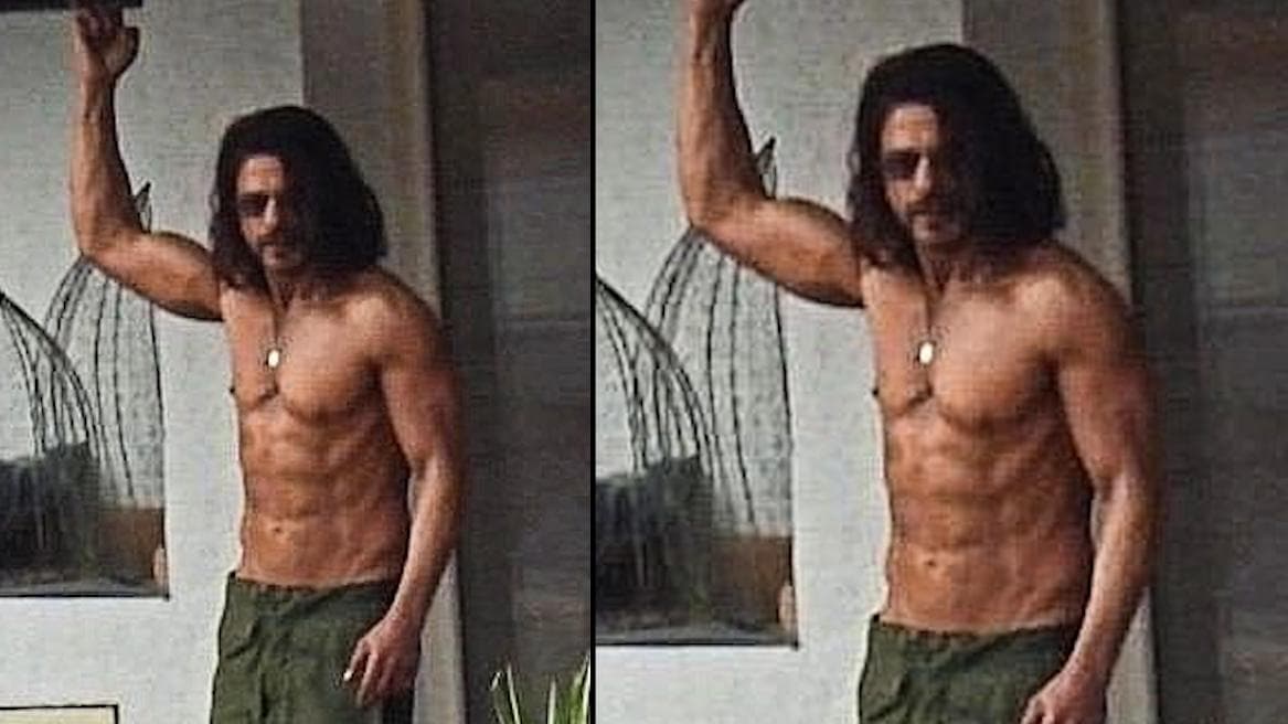 Shah Rukh Khan : চোখে চশমা, উঁকি মারছে এইট প্যাক অ্যাব; হট লুকে শাহরুখ