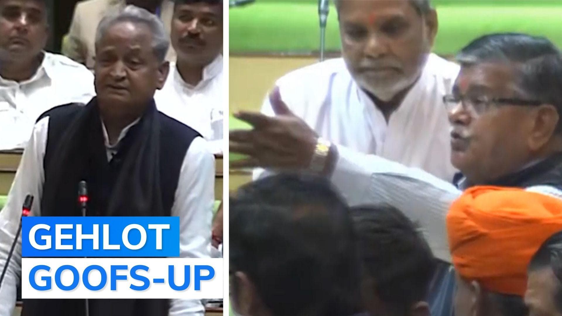 Rajasthan CM read old Budget excerpts in speech, claims Opposition; session disrupted