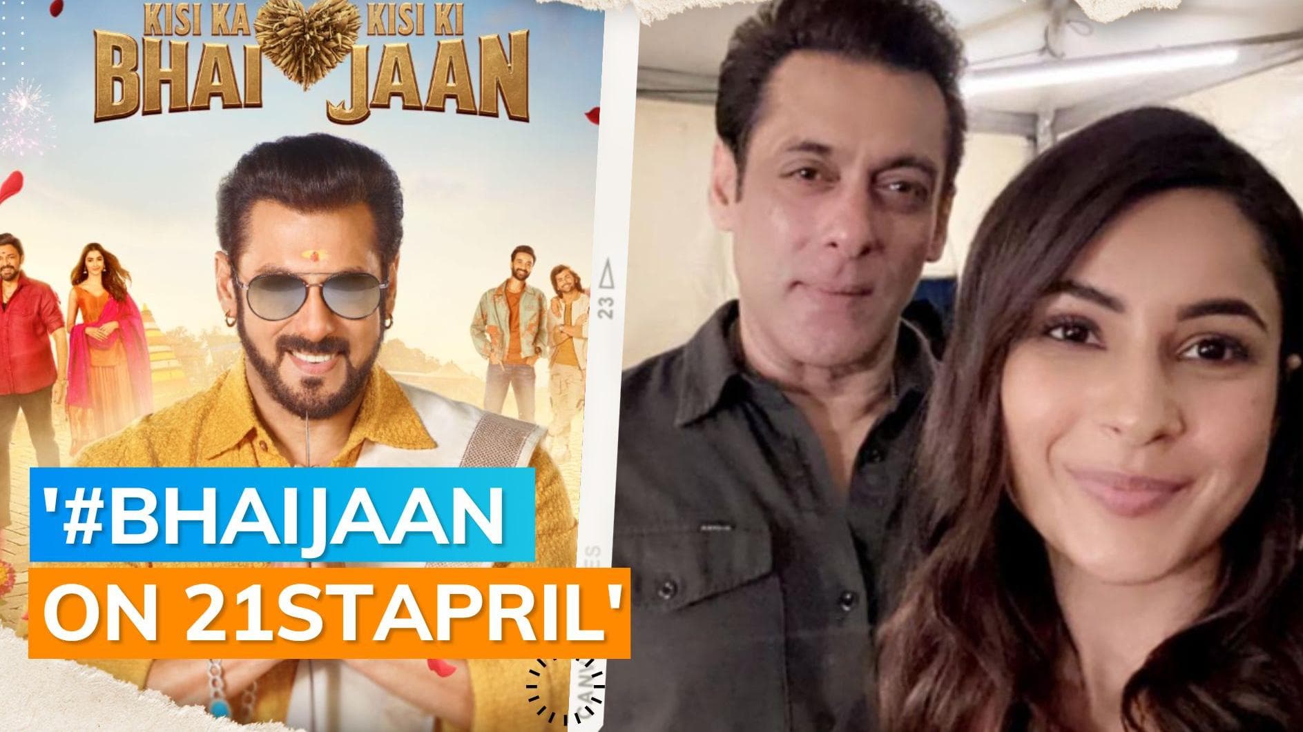 ‘Kisi Ka Bhai Kisi Ki Jaan’: Shehnaaz Gill, Salman Khan pose for an adorable selfie during promotions